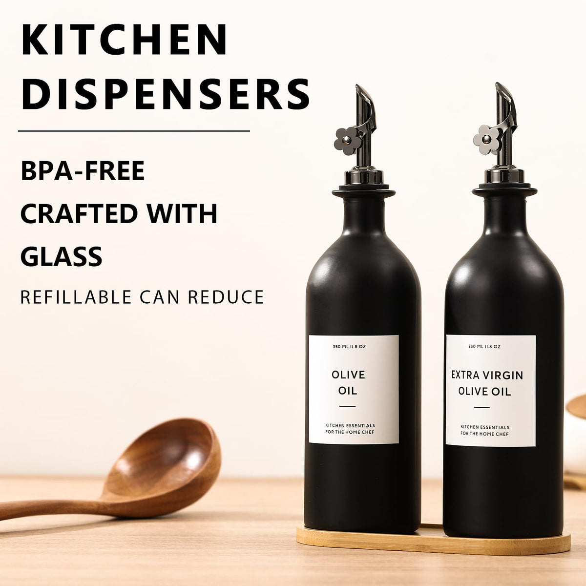 Olive Oil Dispenser for Kitchen (2 Count)