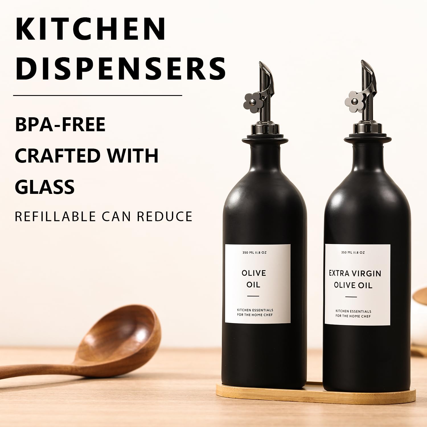 Olive Oil Dispenser for Kitchen (2 Count)