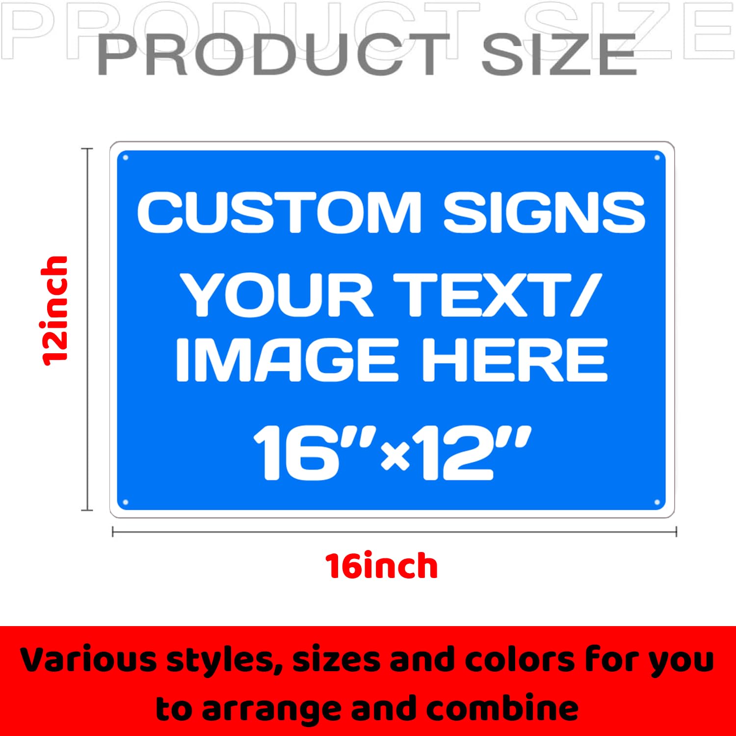 Personalized Aluminum Metal Signs