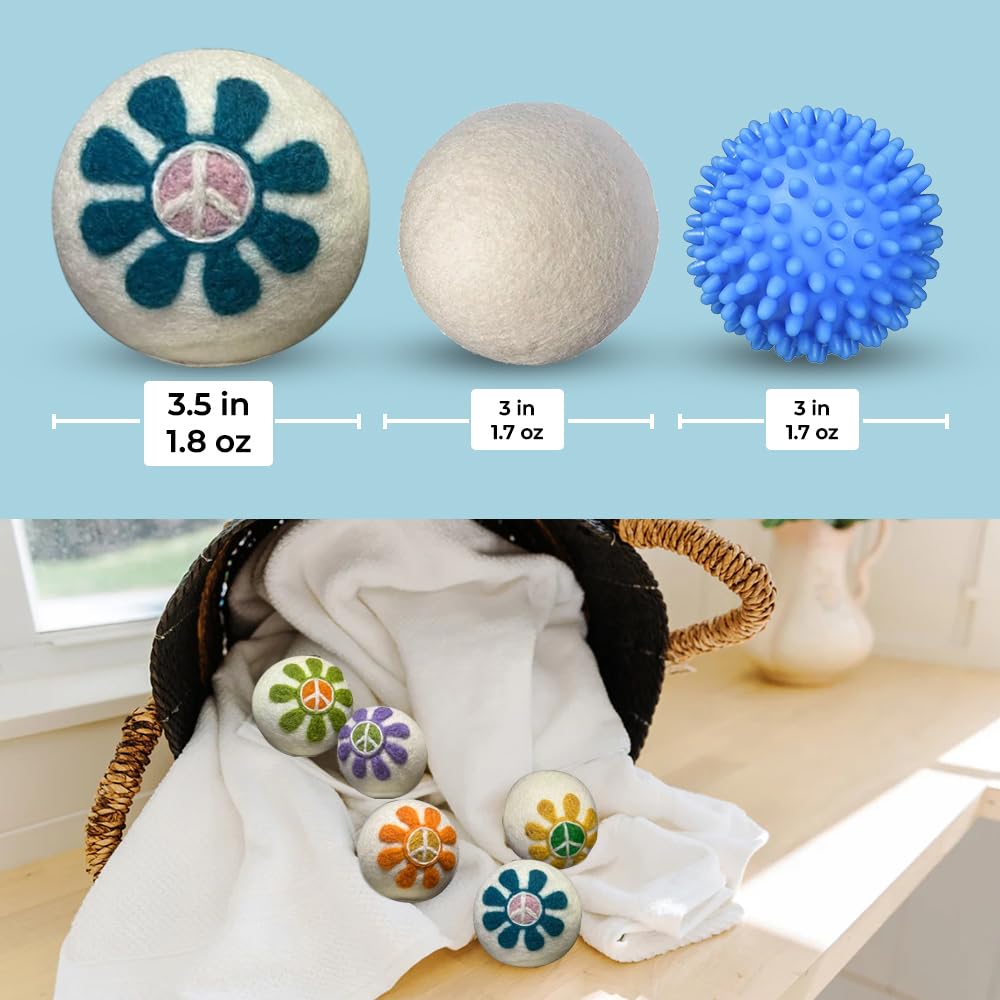Quality Wool Dryer Balls (6 Count)