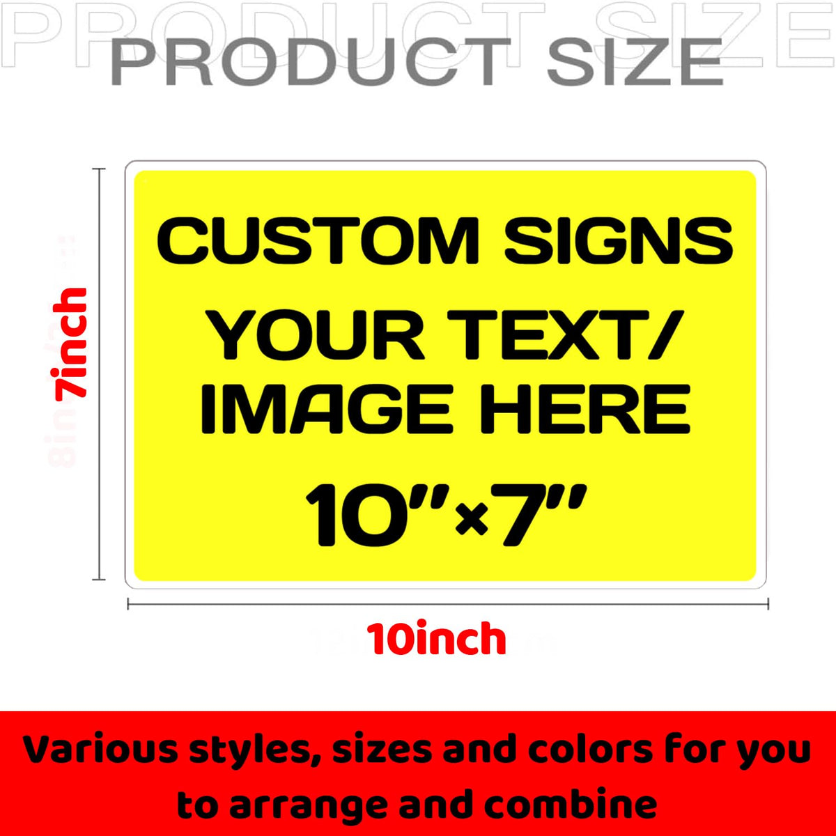 Personalized Aluminum Weatherproof Metal Signs