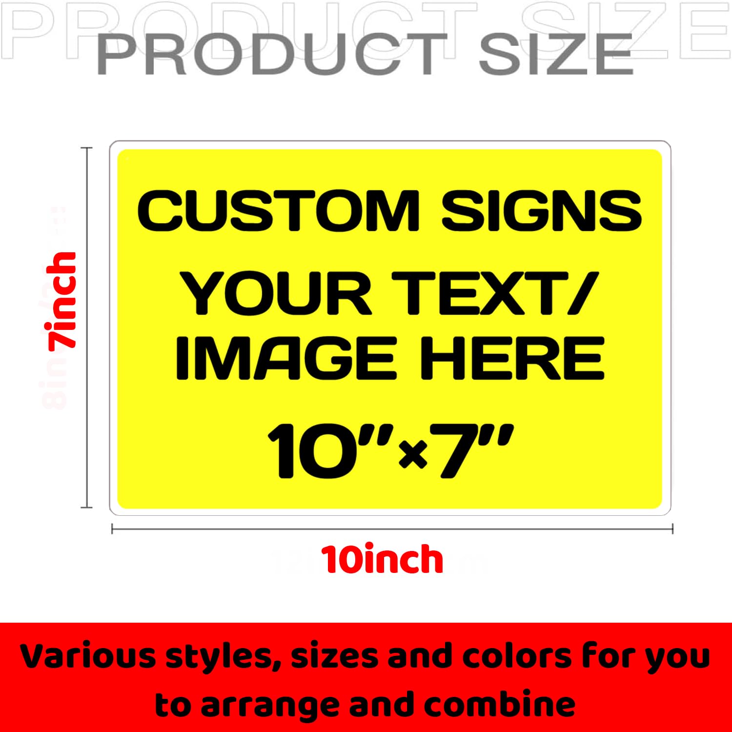 Personalized Aluminum Weatherproof Metal Signs