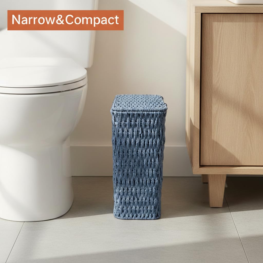 3 Gallon Paper Rope Bathroom Trash Can