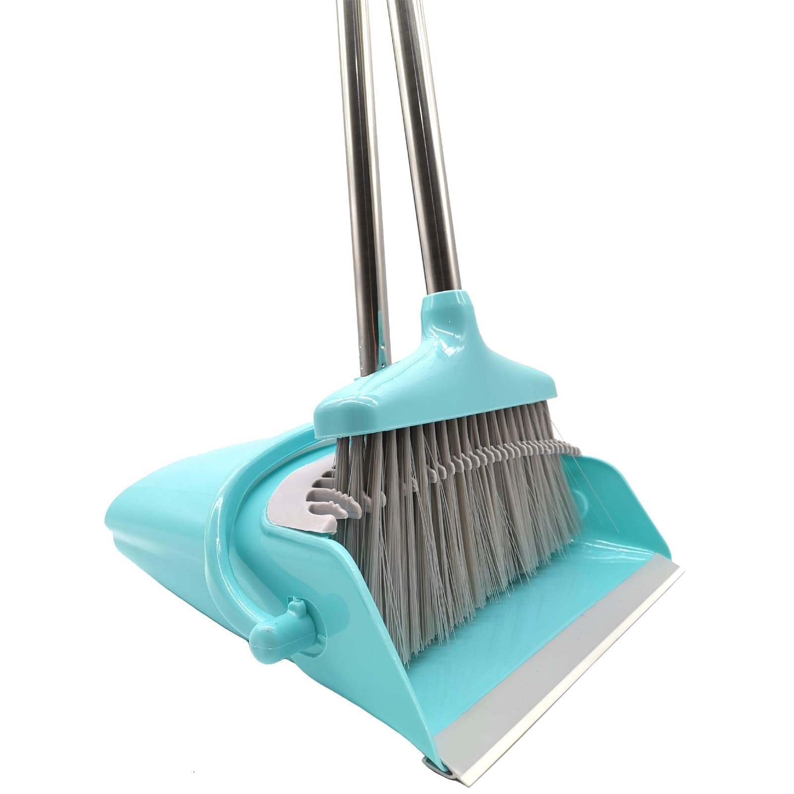 Extendable Long Handle Broom and Dustpan Set