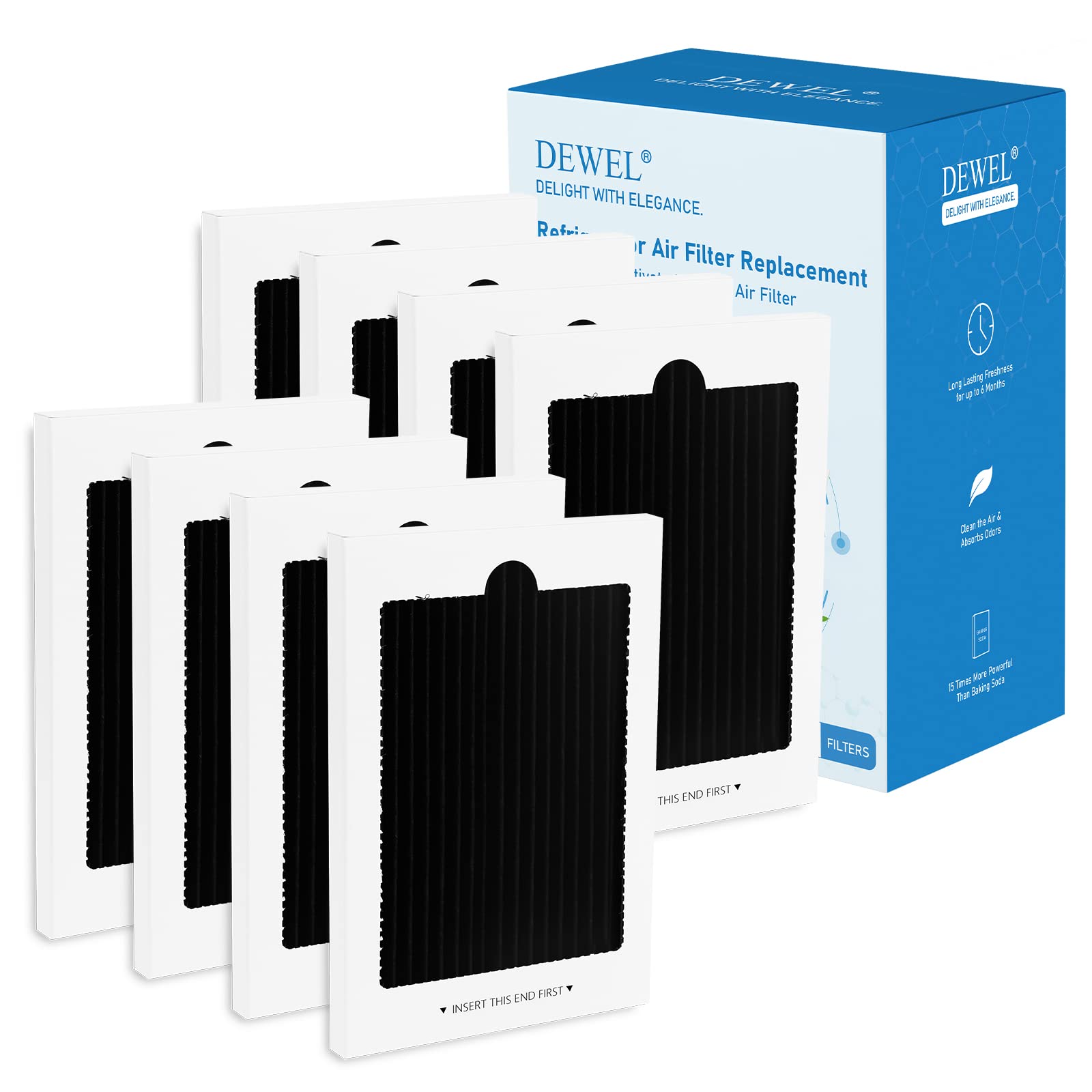 Refrigerator Air Filter Replacement 8 Pack