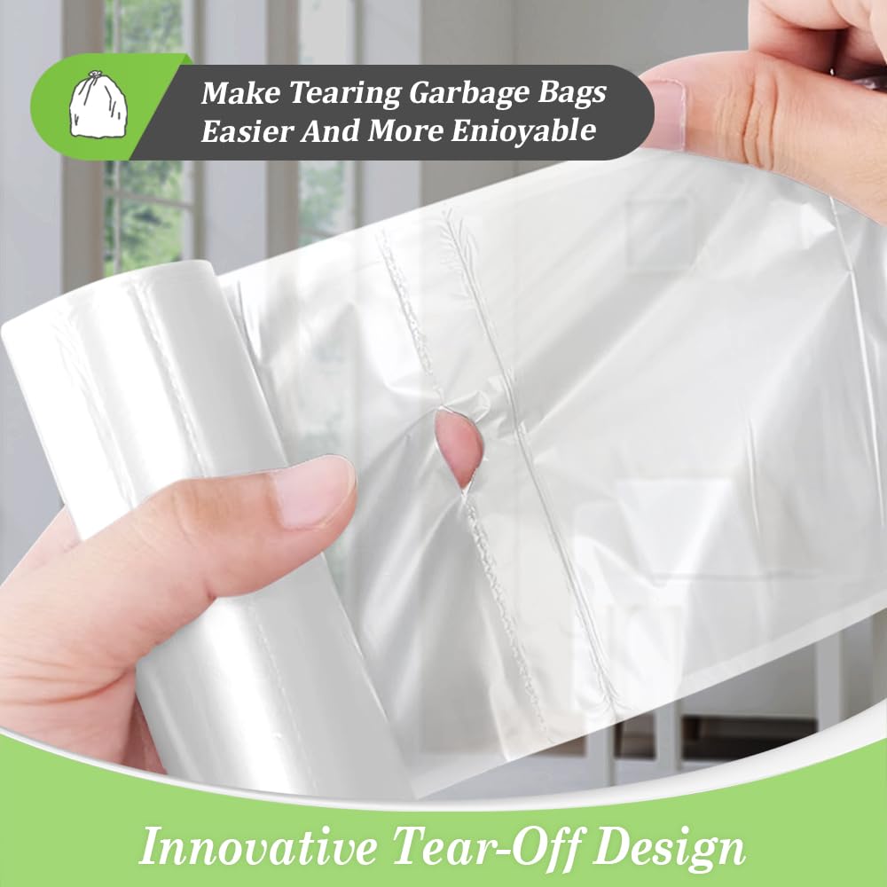 2.6 Gallon 220 Counts Small Trash Bags Garbage Bags by Teivio