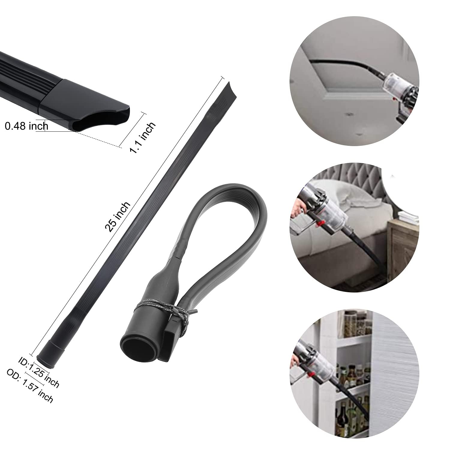 GIB 10Pcs Universal Vacuum Attachments for Shop Vac Accessories w