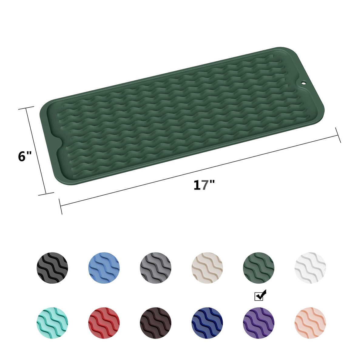 Small Dish Drying Mat for Kitchen Counter