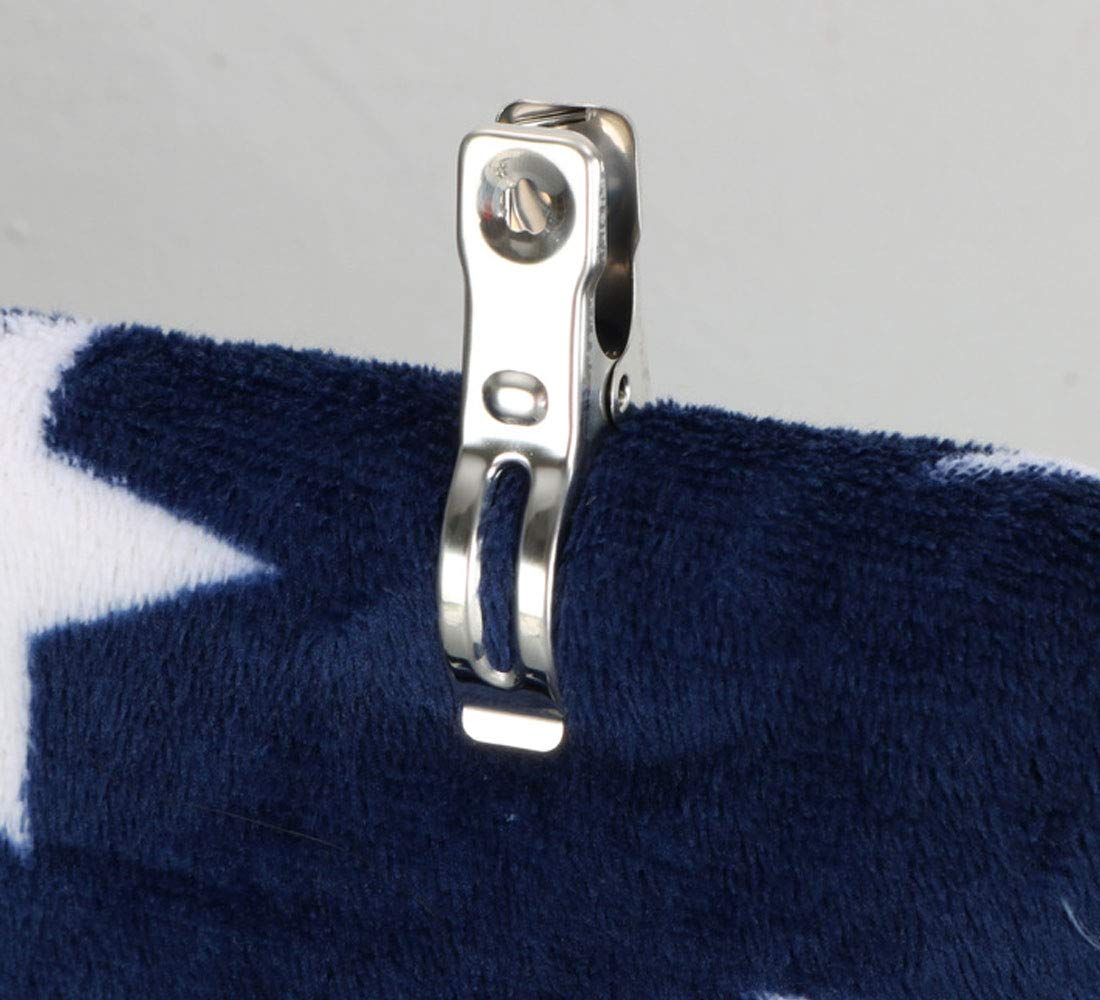 Clothes Pins 32 Pcs Metal Row Cover Clips (32 Count)