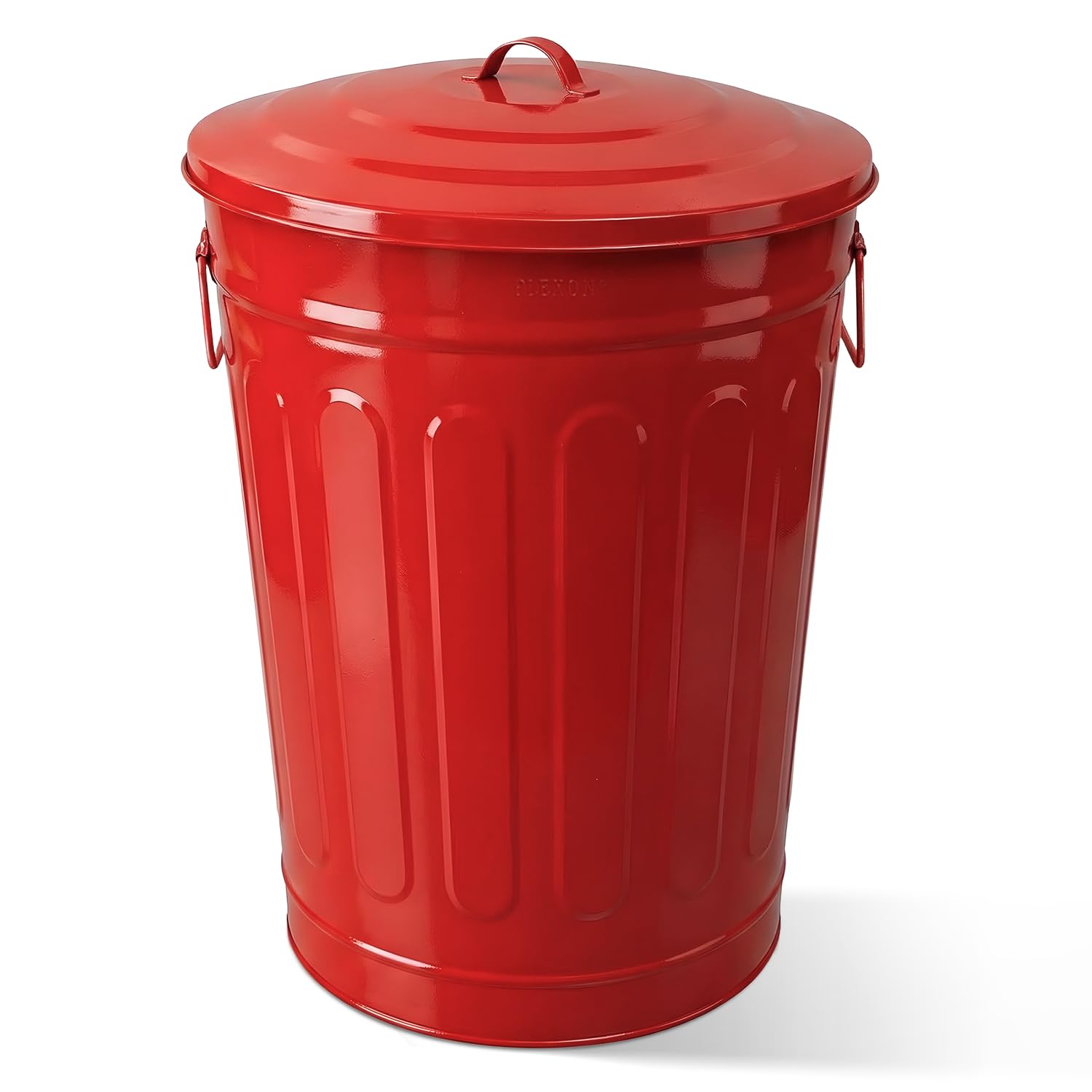 Metal Trash Can with Lid 13 Gallon