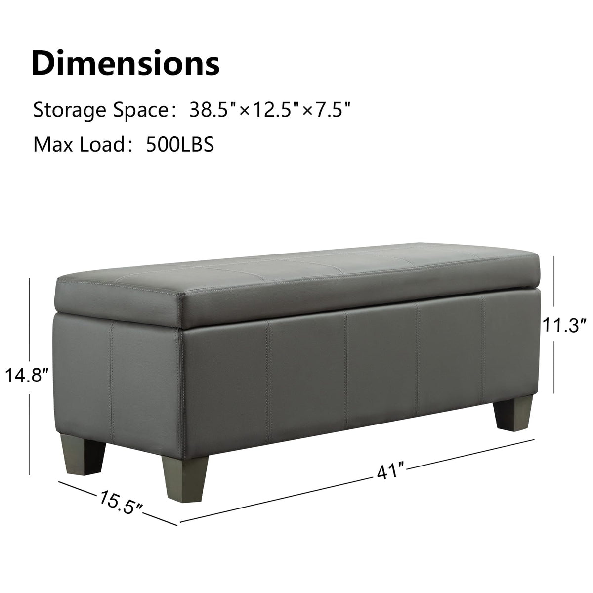 41" Storage Ottoman
