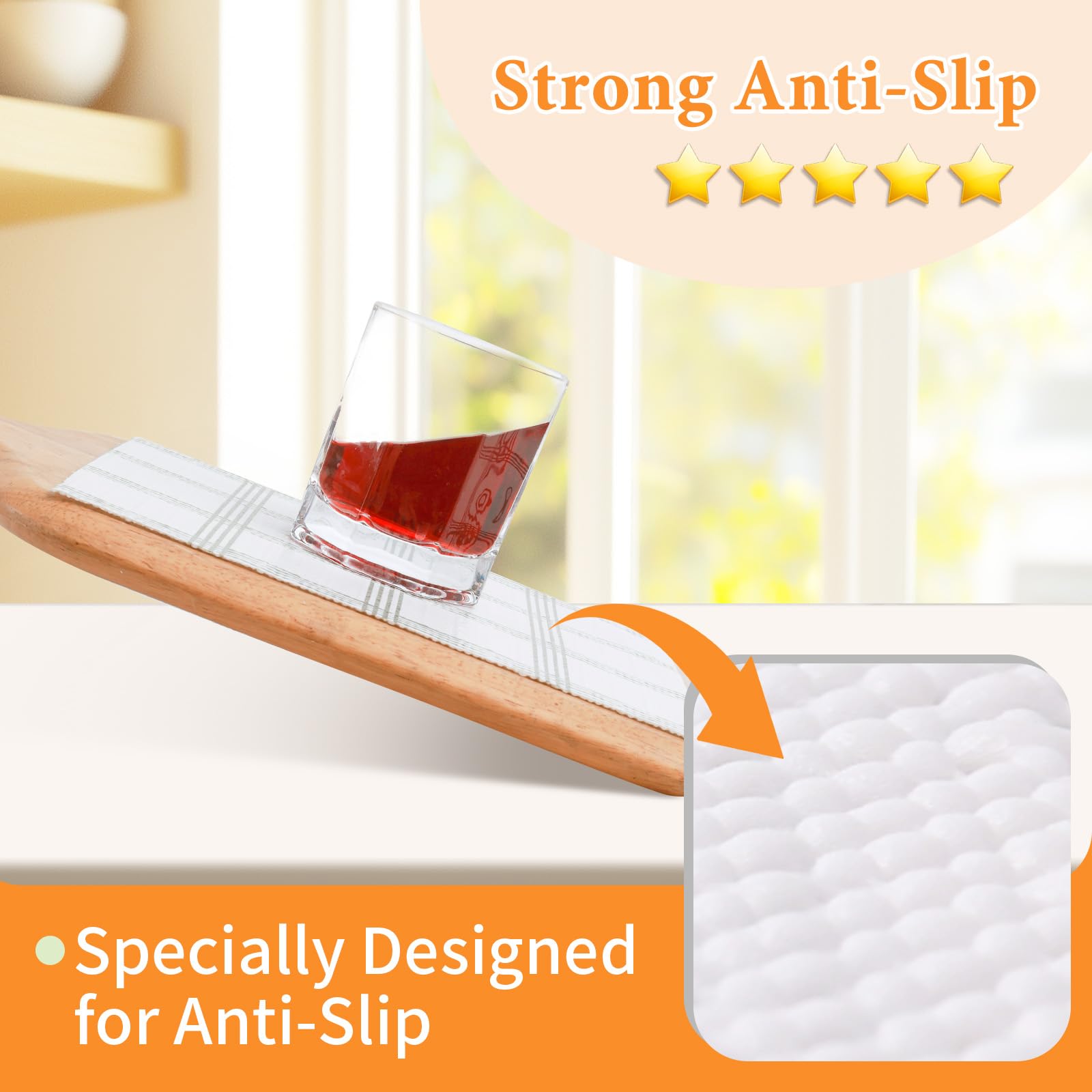 Shelf Liner for Kitchen Cabinets Non Adhesive Drawer Liner Non