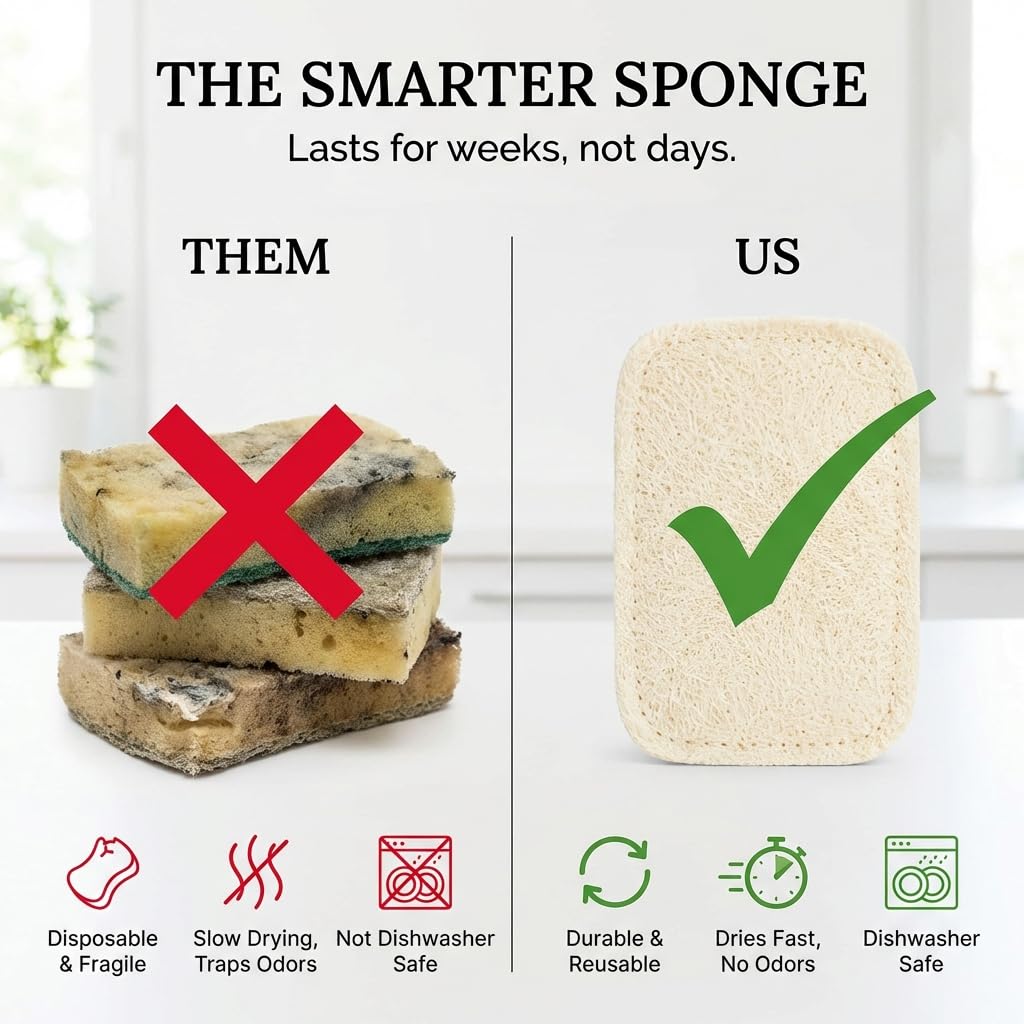 Natural Cleaning Sponges