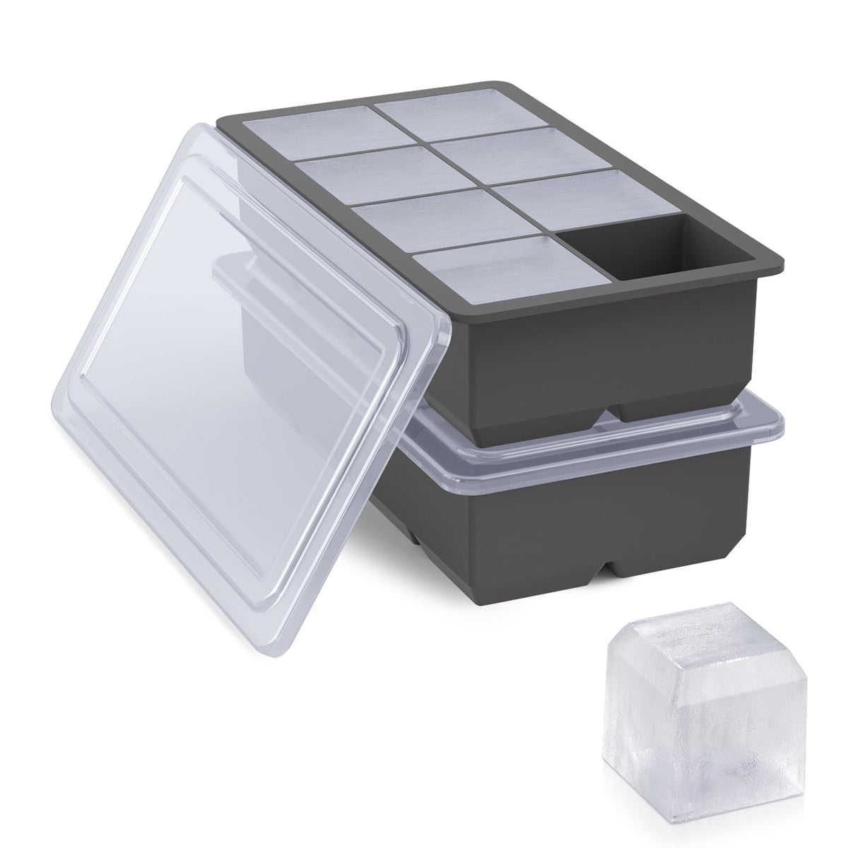 Large Ice Cube Trays 2 Pack (2 Count)