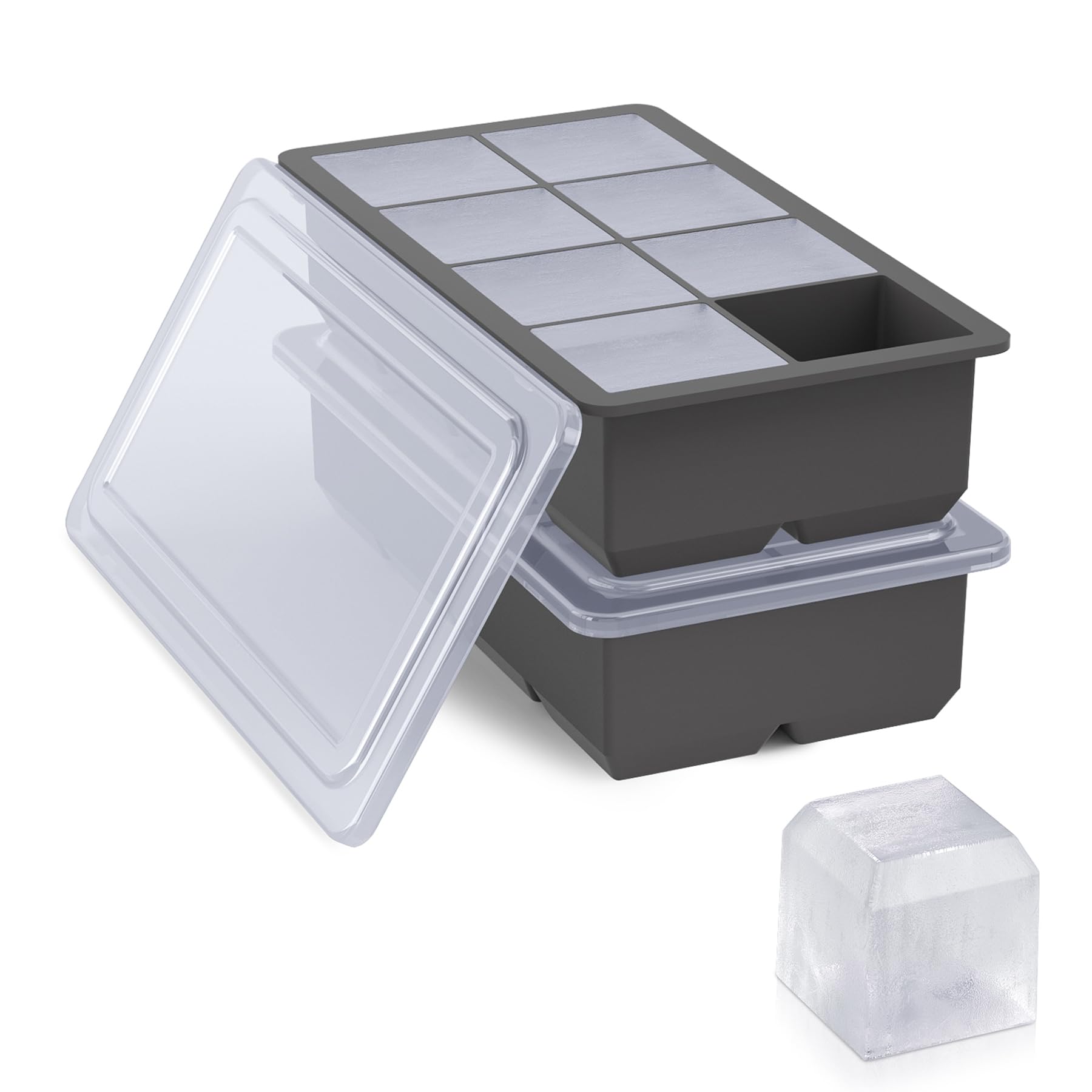 Large Ice Cube Trays 2 Pack (2 Count)
