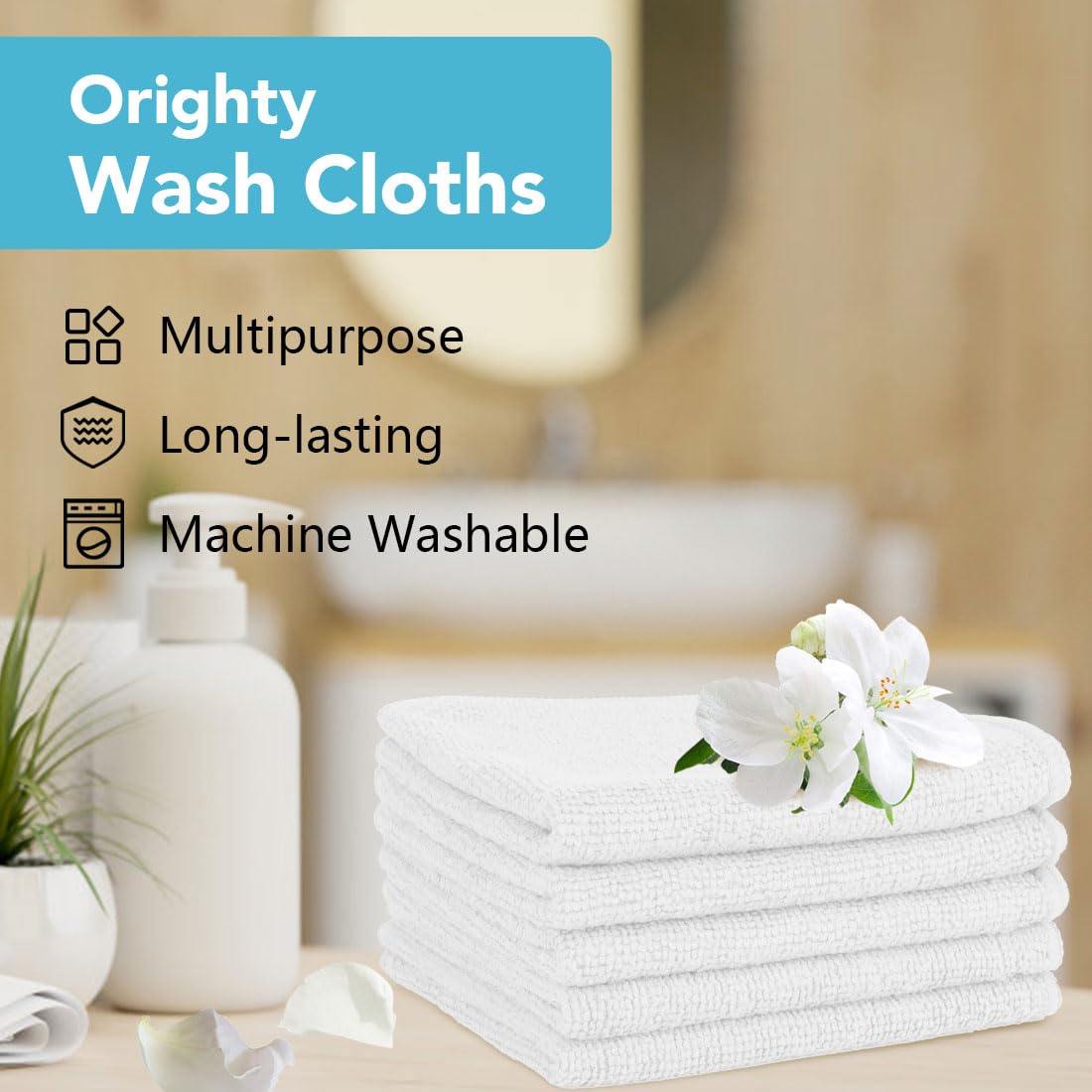 Washcloths Bulk (200 Count)