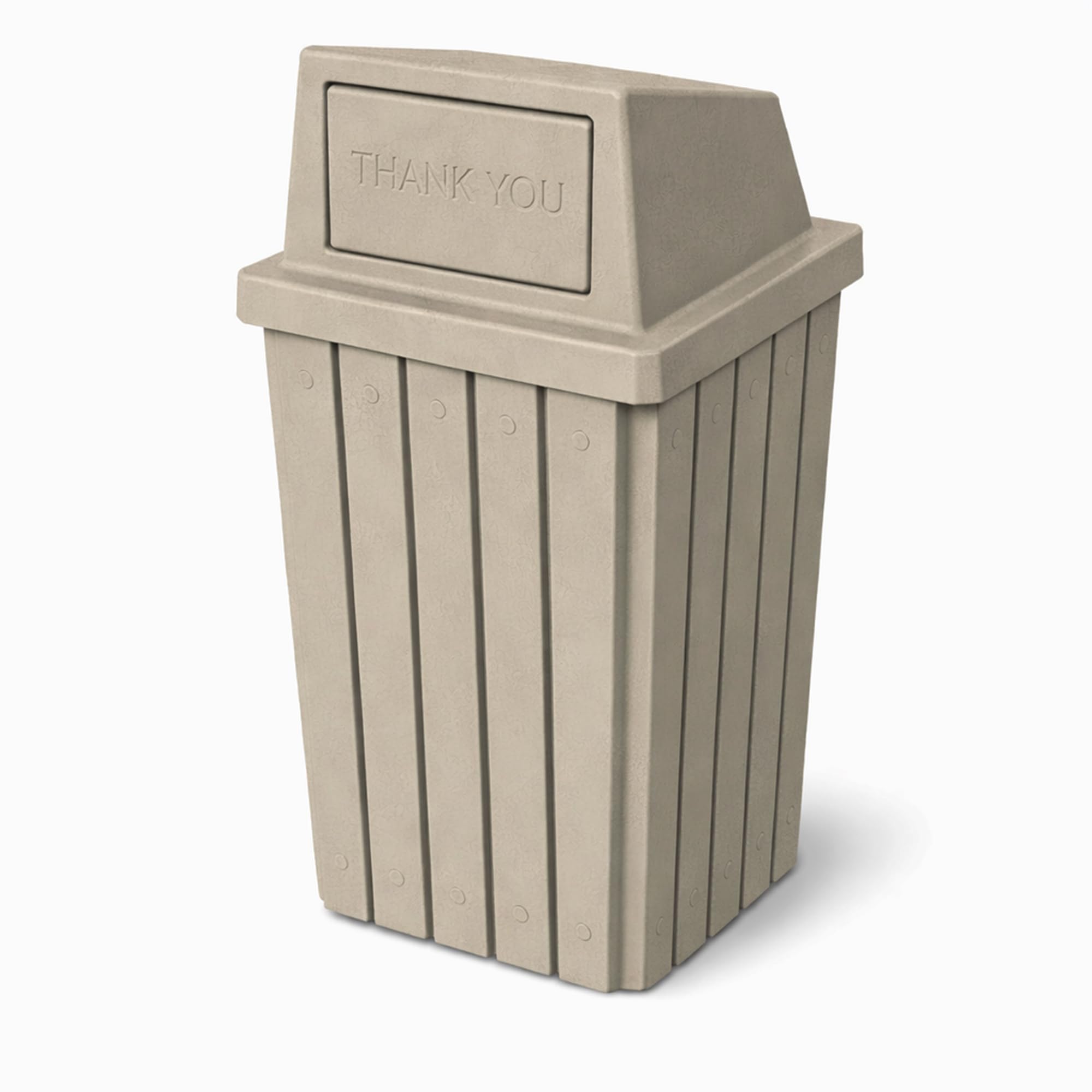 Campus Collection 32 Gallon Commercial Trash Can with Lid