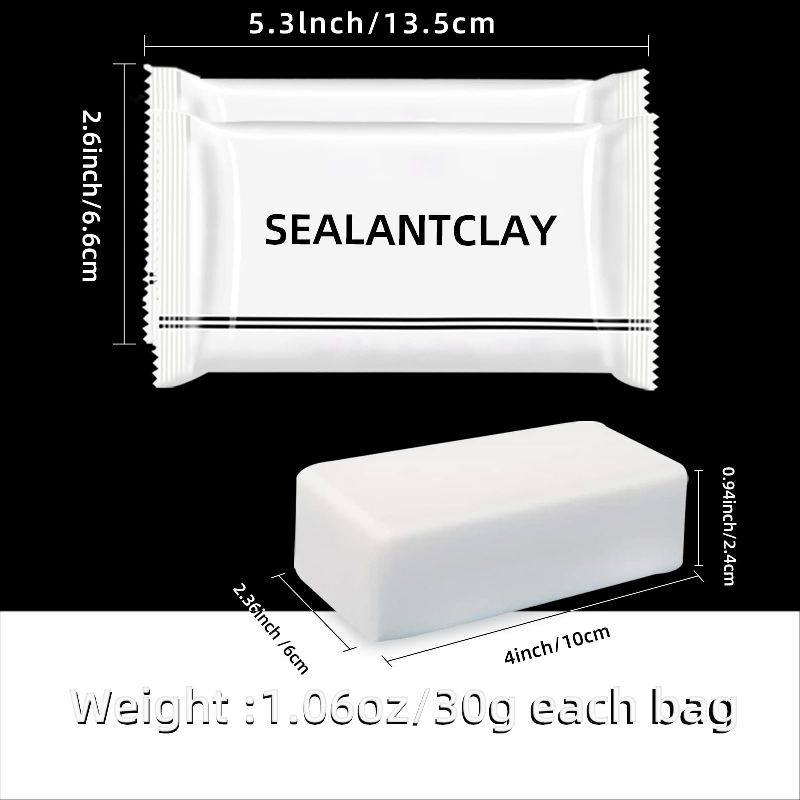 10 Pack Premium Waterproof Wall Repair Sealing Clay Duct Seal Ideal for Wall Hole Repair (10 Count)