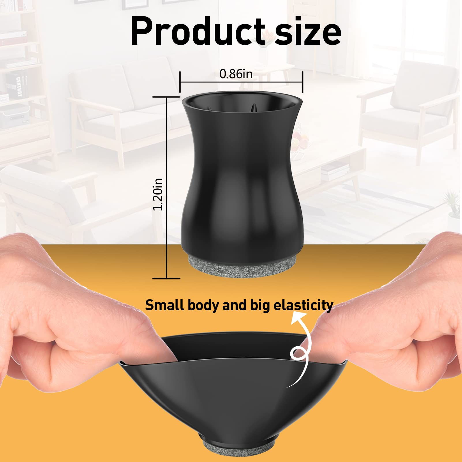 Chair Leg Floor Protectors (24 Count)