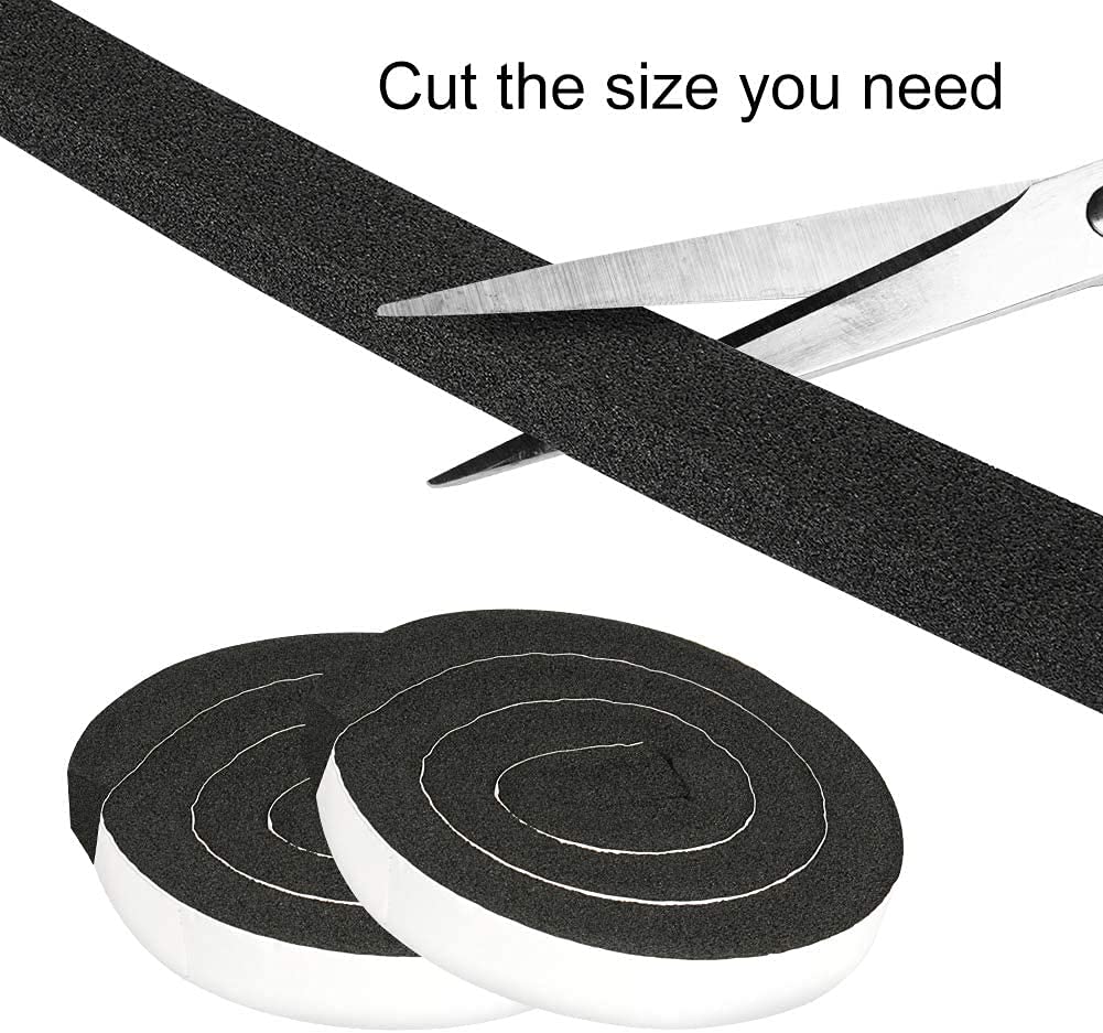 2 Rolls 1.18 Inch X 1 Inch Open Cell Foam Tape for Window Air Conditioner Insulation (13 Foot)