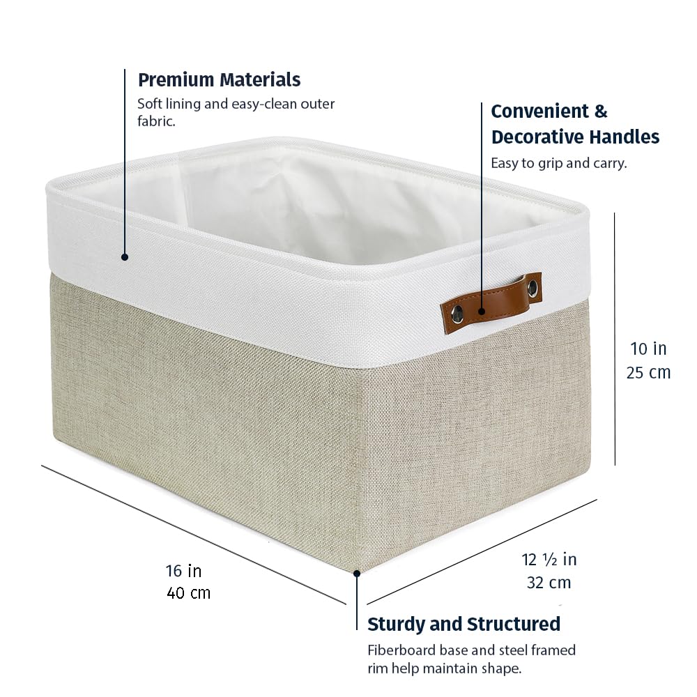 16x12.5in Storage Baskets (3 Count)