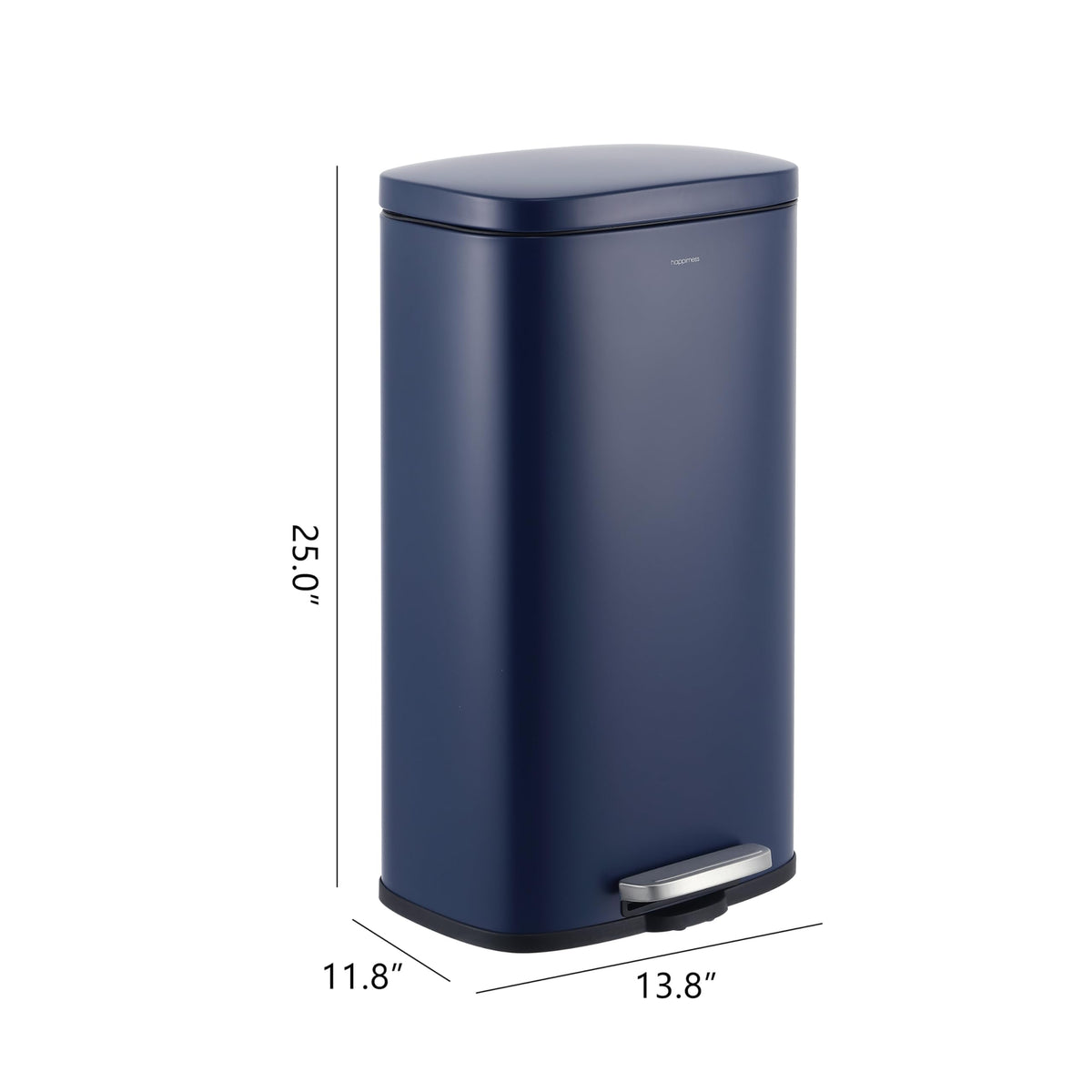 Curtis 8 Gal Step Trash Can Soft Close 25"
