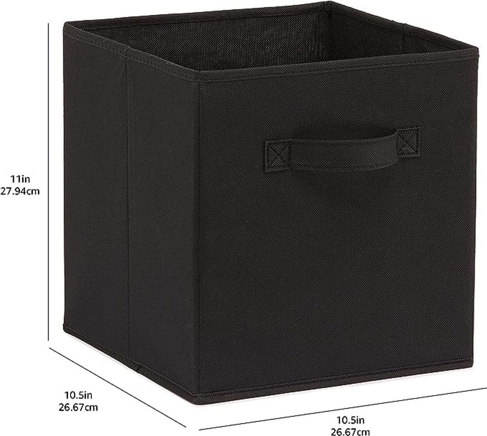 Collapsible Fabric Storage Bins Organizer with Handles (6 Count)