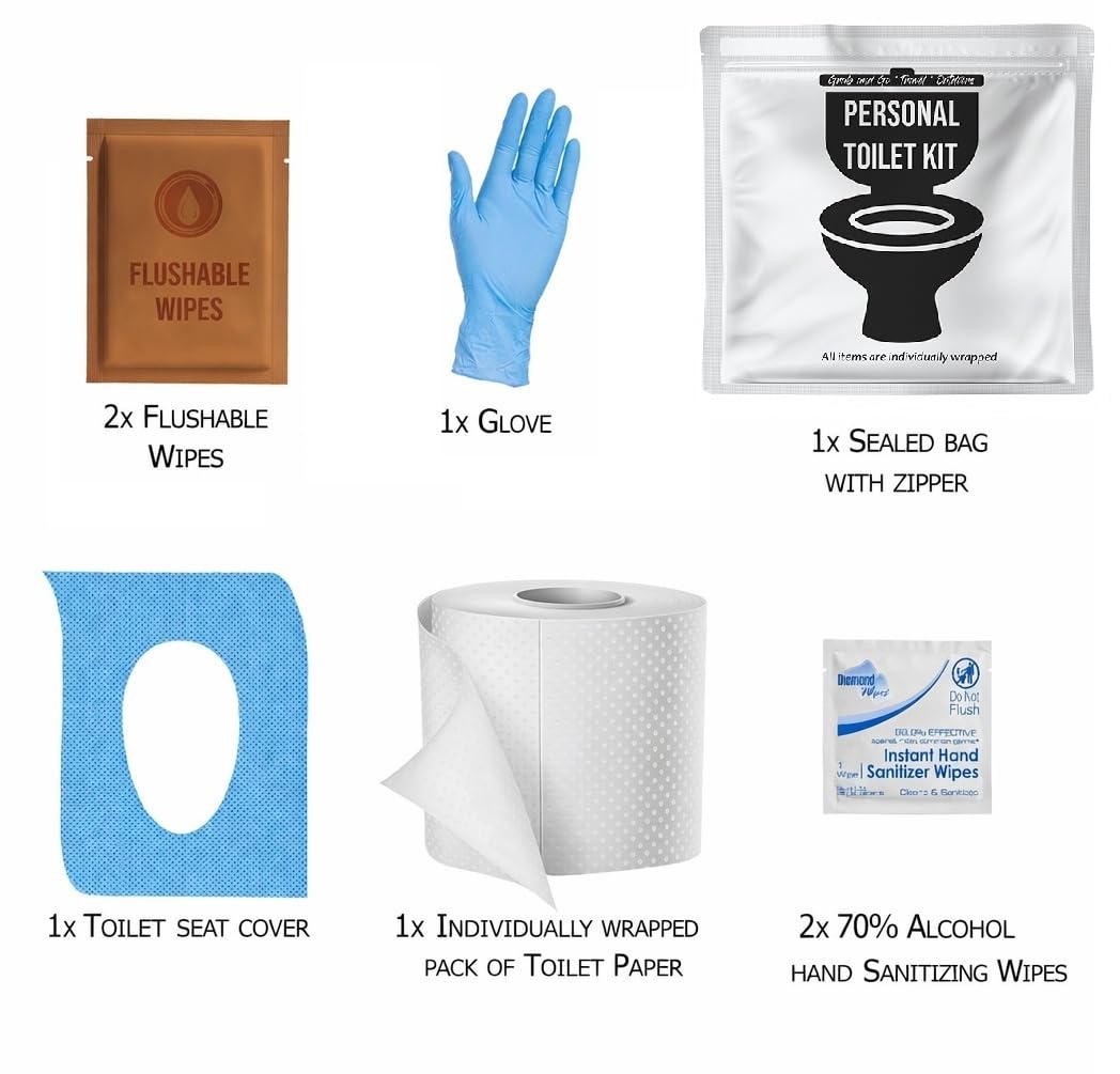 Personal Toilet Kit To Go (10 Count)