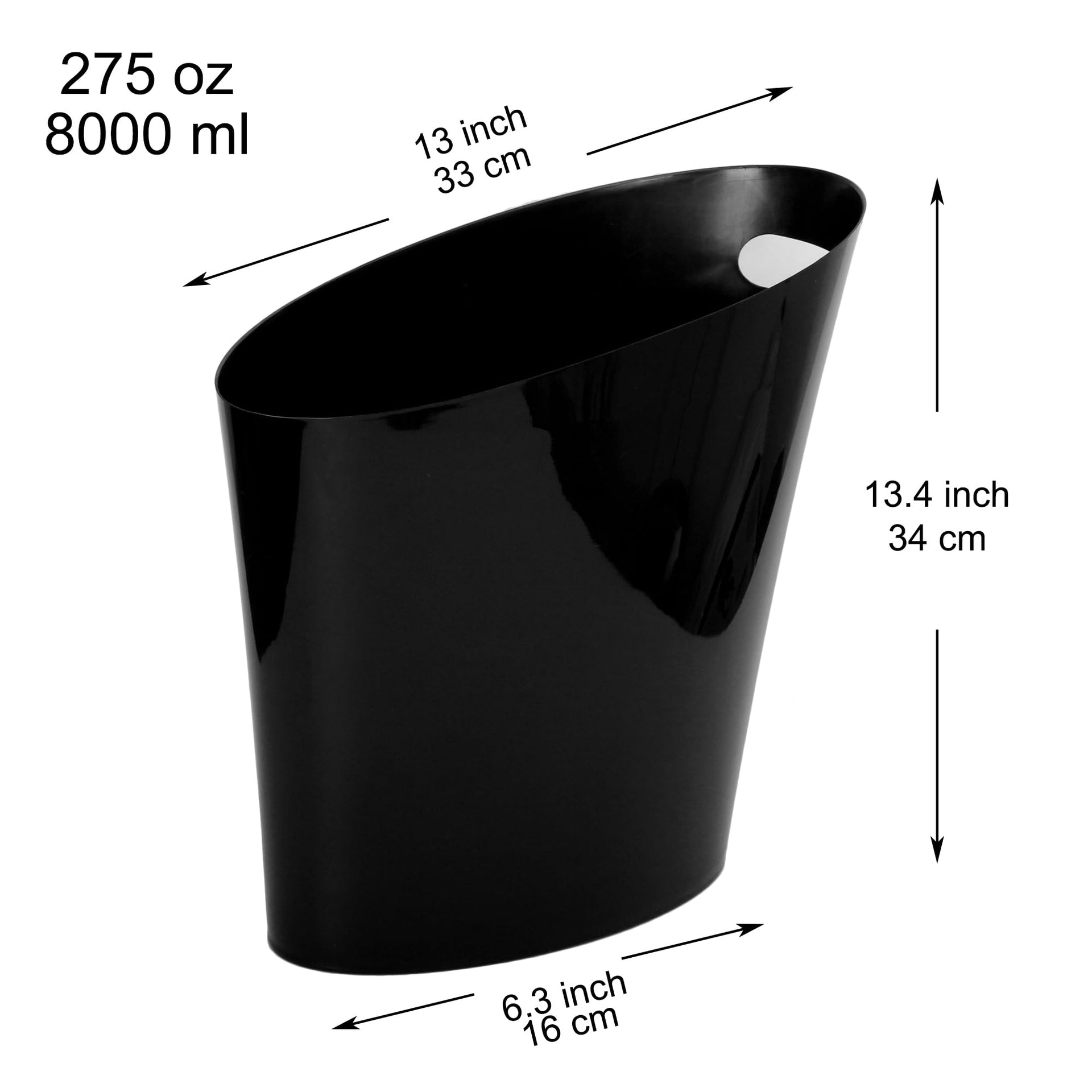 2 Gallon Slim Trash Can (2 Count)