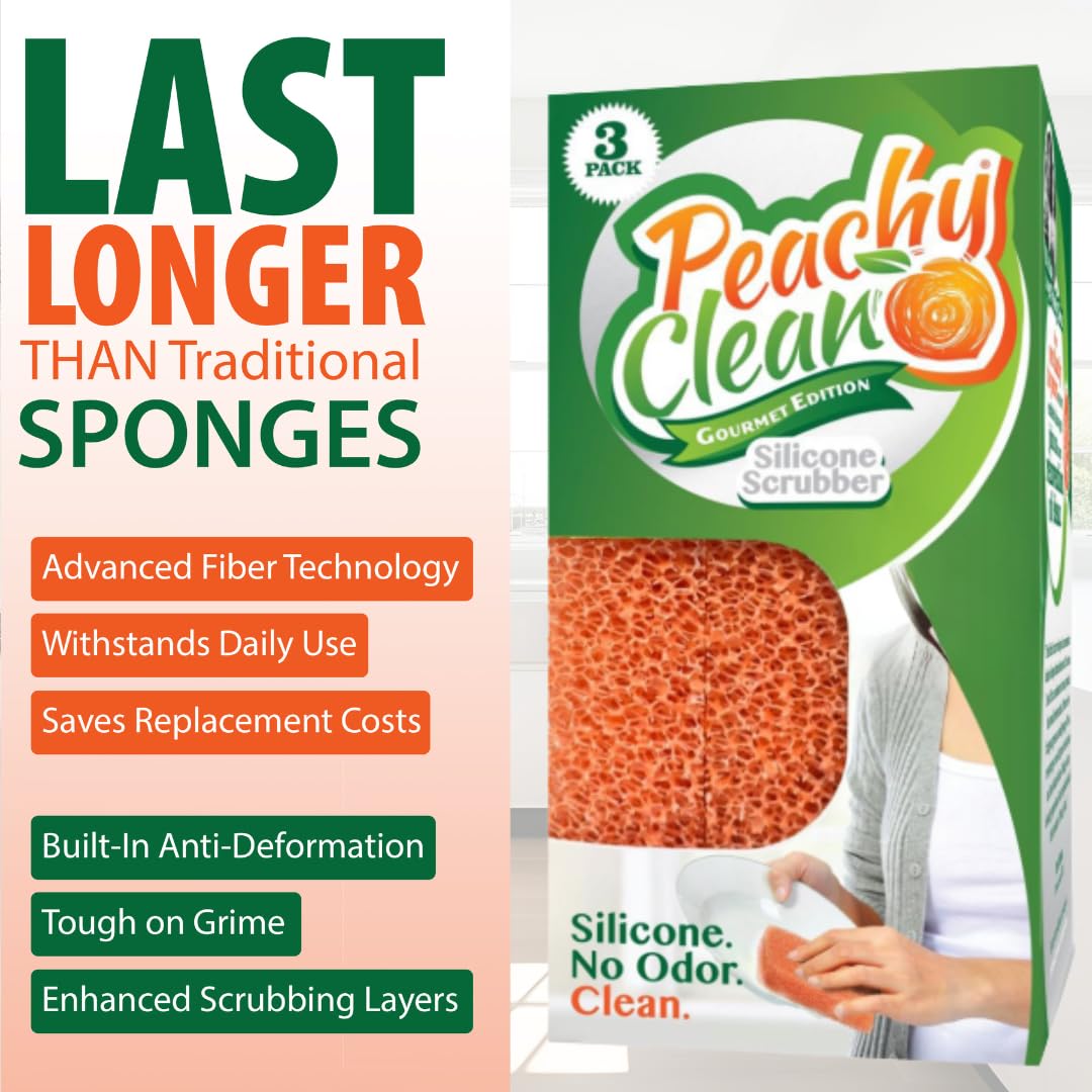 Silicone Dish Sponge Scrubbers (3 Count)