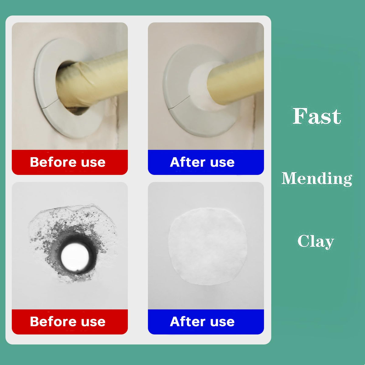 20Pack Waterproof Duct Seal Sealing Putty for Drain & Wall Holes Qk Repair (20 Count (30g each))