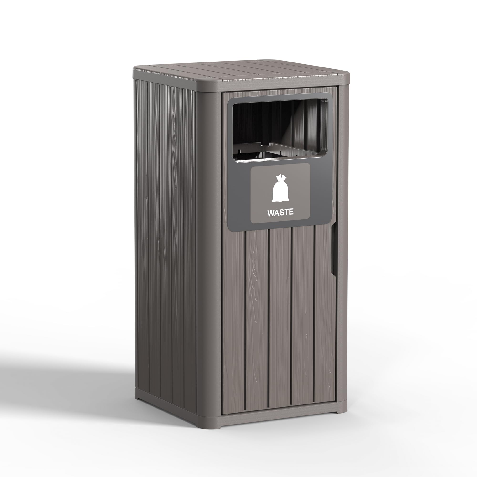 Outdoor Single Barrel Trash Can