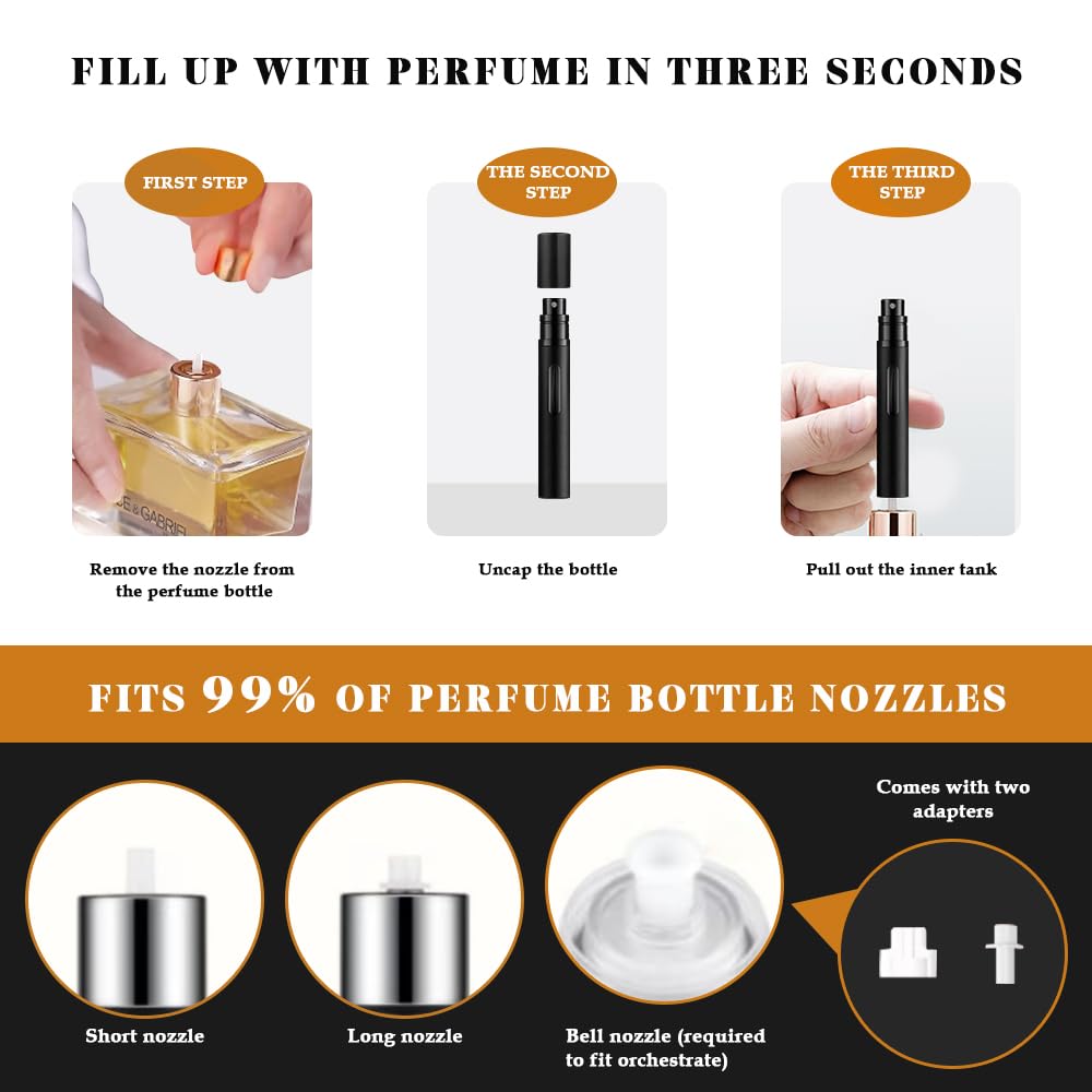 10ml Perfume Atomizer Travel Refillable