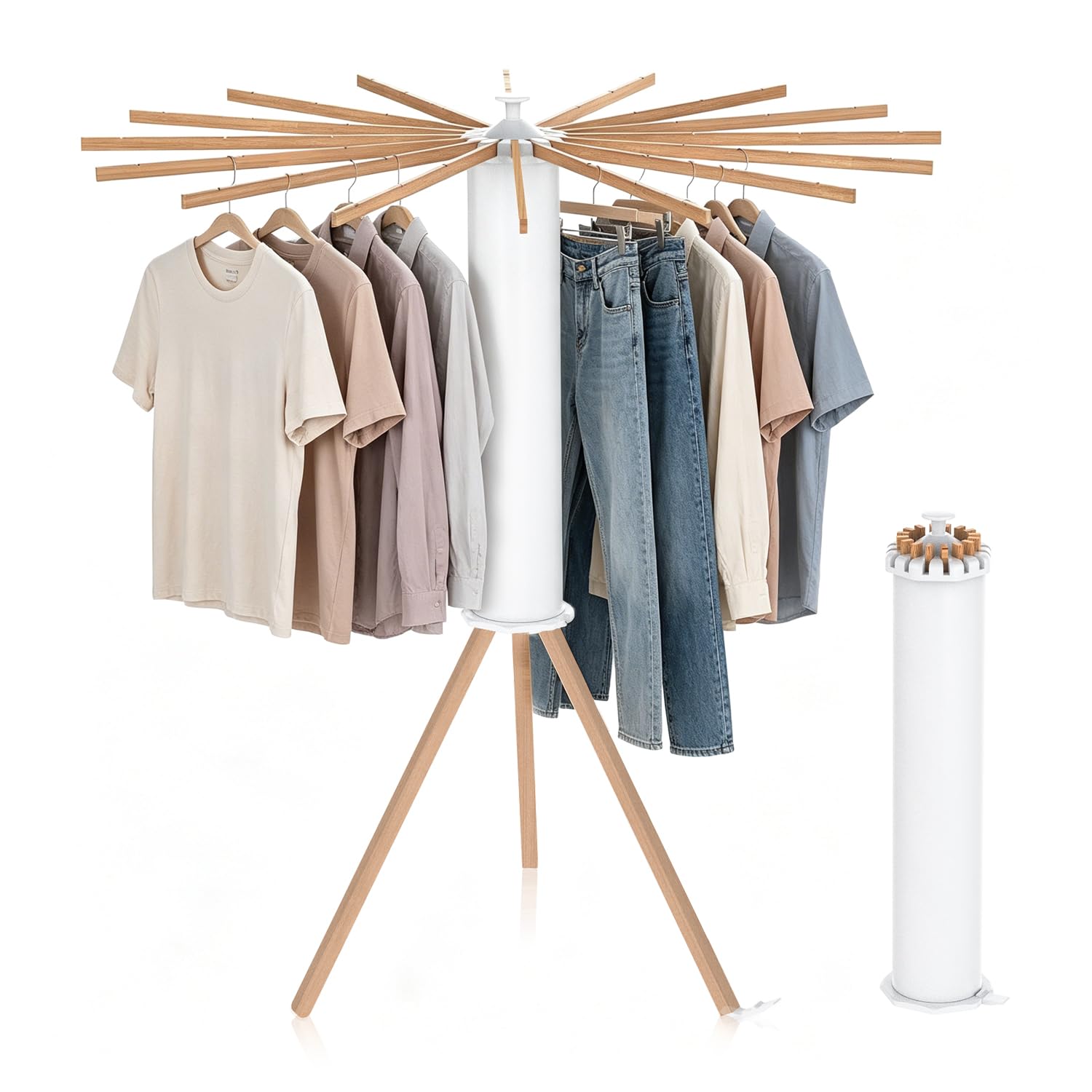 Tripod Foldable Clothes Rack