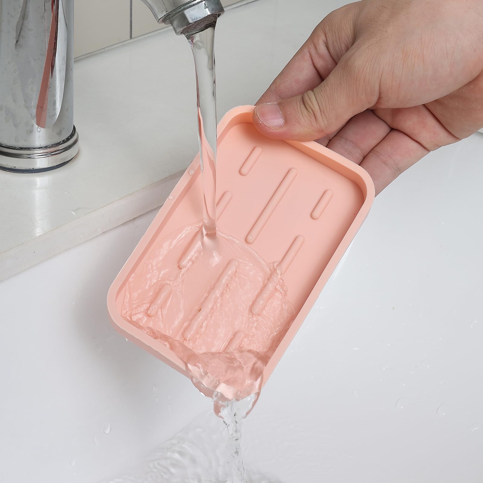 Silicone Kitchen Sink Organizer Tray for Multiple Usage