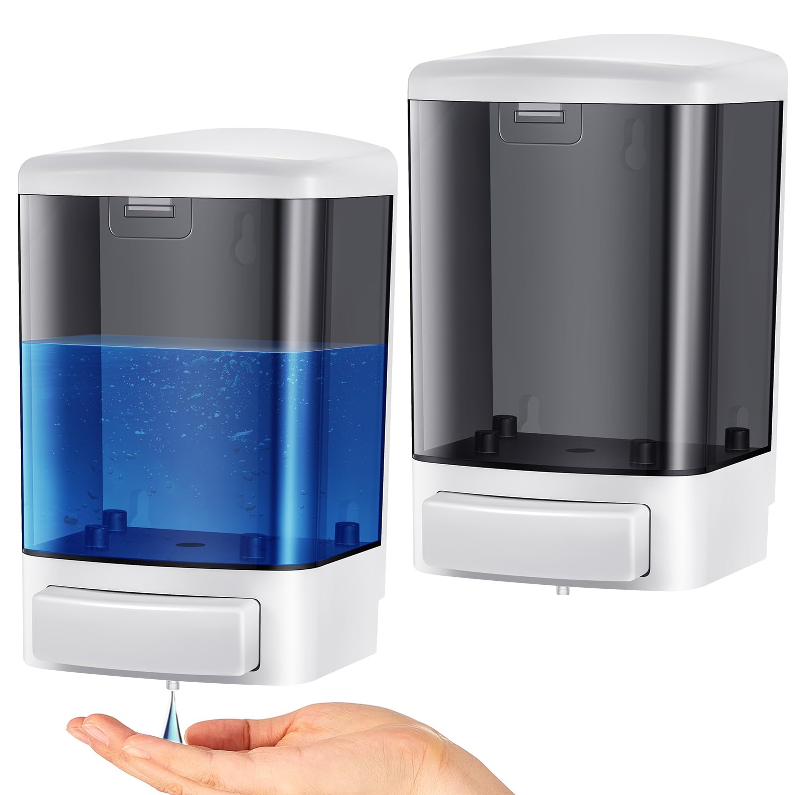 2 Pcs Wall Mounted Soap Dispenser (2 Count)