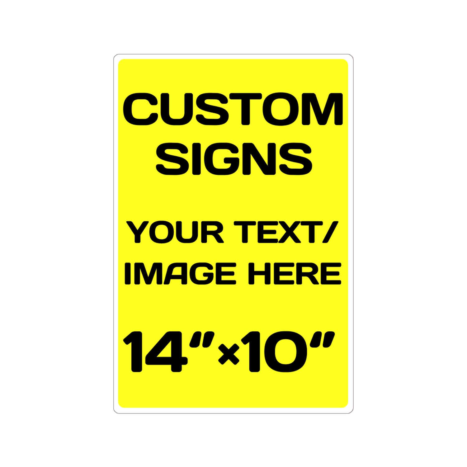 Personalized Aluminum Metal Signs