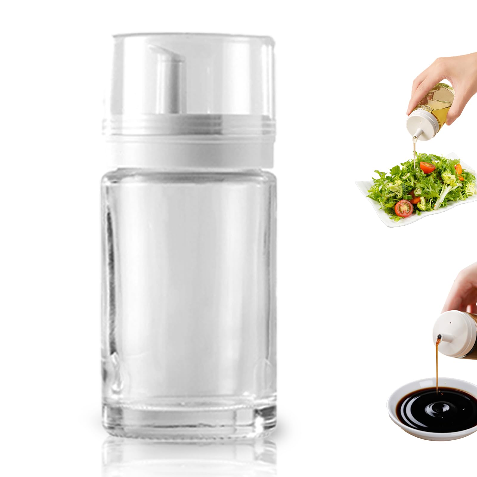 Small Glass Oil and Vinegar Dispenser Bottles