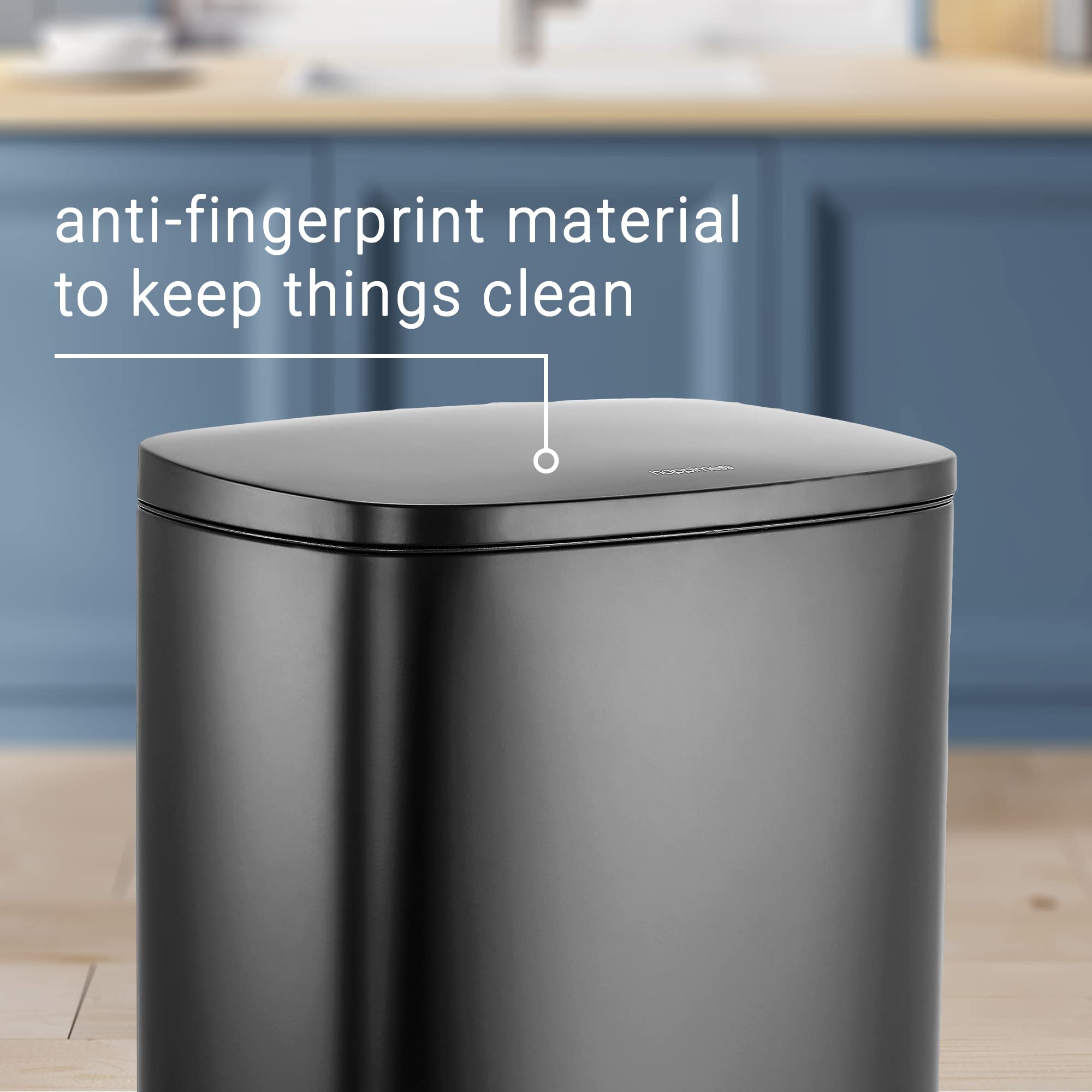 Connor 2 Piece Stainless Steel Trash Can