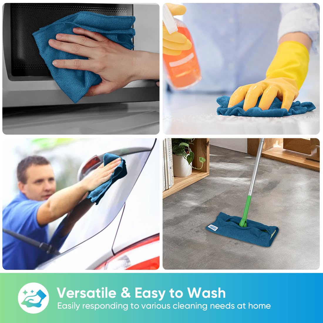 24PK Microfiber Cleaning Cloth (24 Count)