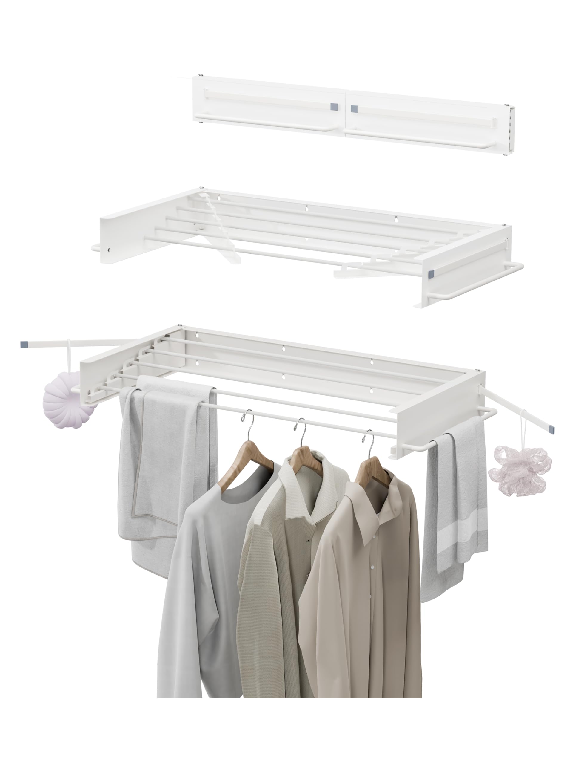 Wall Mounted Clothes Drying Rack