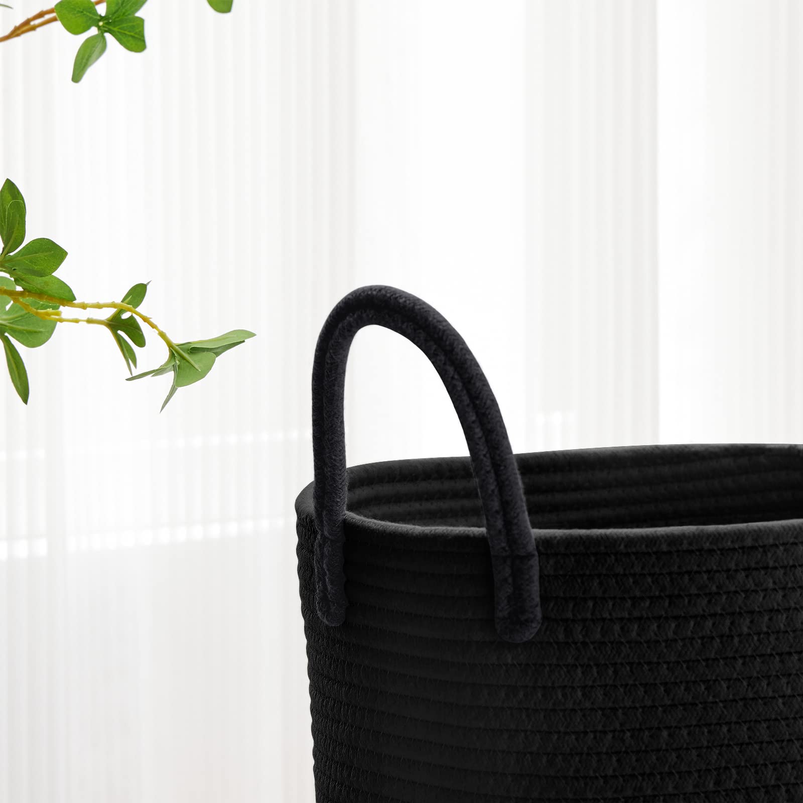 72L Tall Woven Laundry Basket Hamper