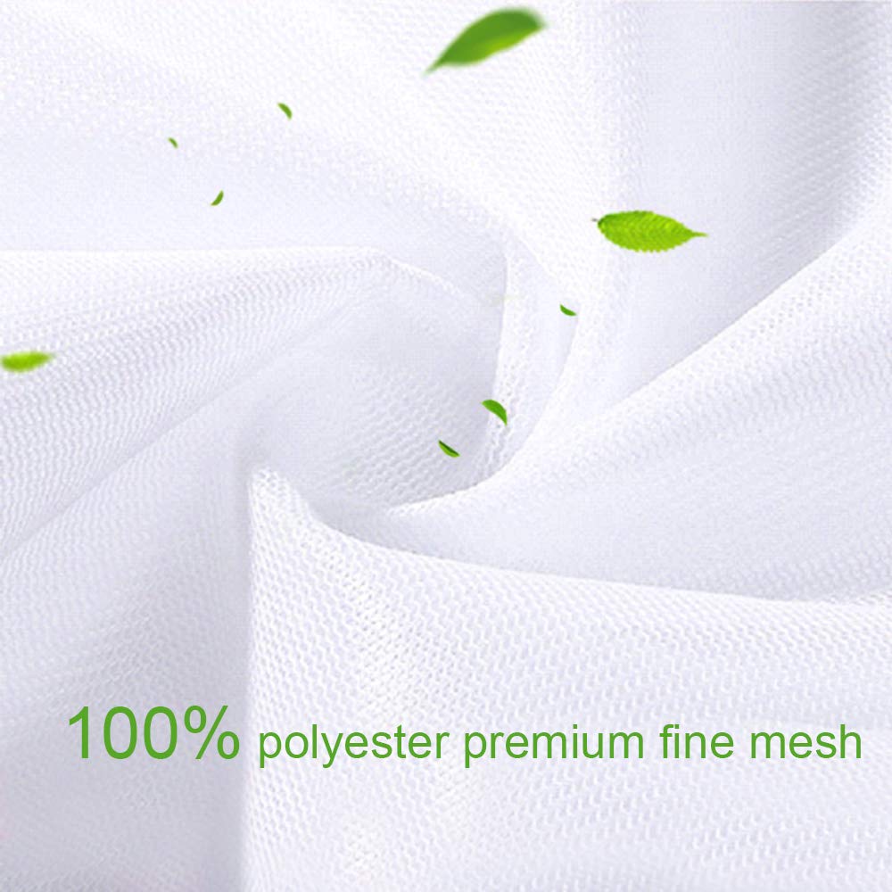 2 Pack Extra Large Laundry Mesh Bag 43 x 35 Inch Mesh Laundry Bag Zippered Big Net Bag for Blanket Sweater Coat Bedding Sheet in Home Dorm Hotel Don't Drying (2 Count)