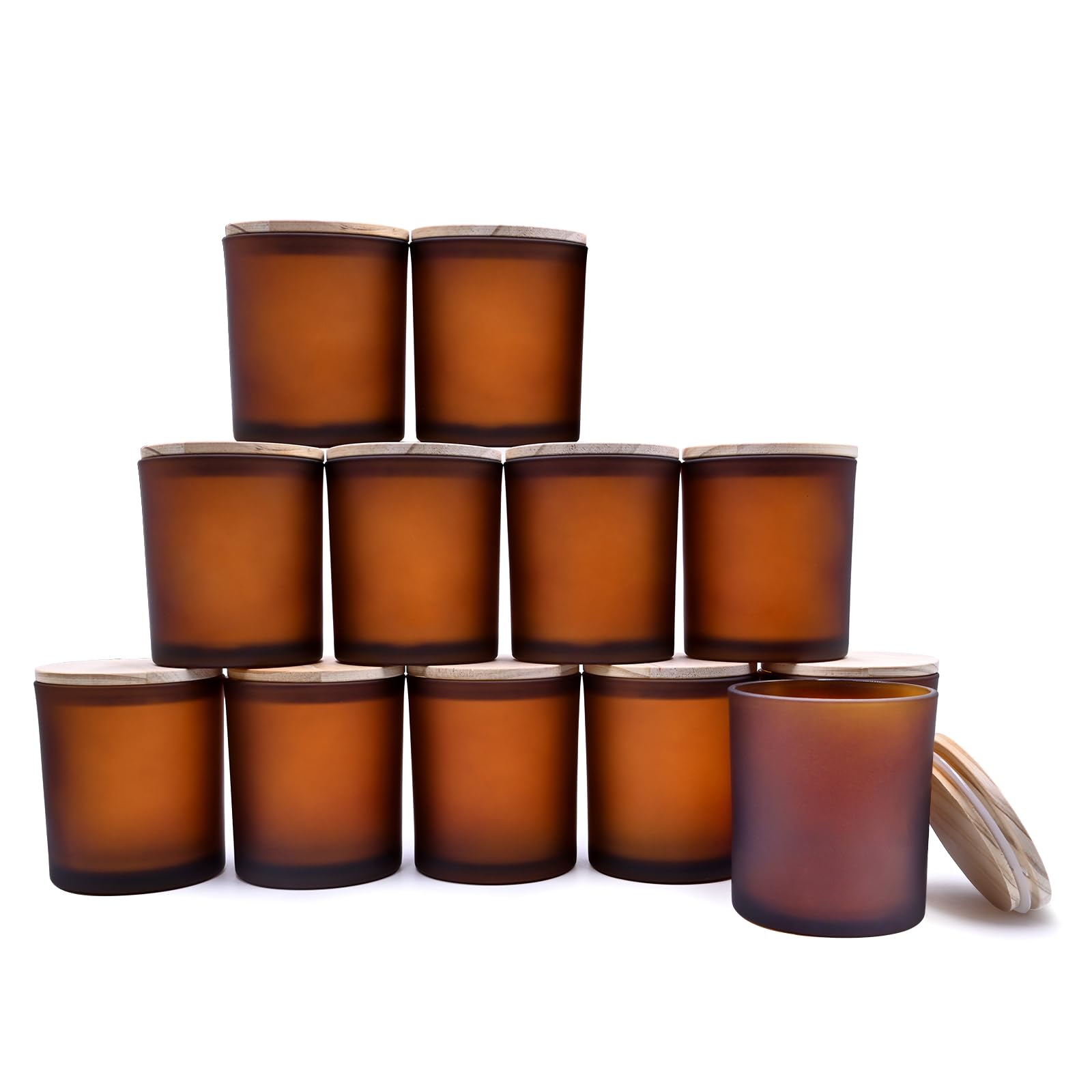14 OZ Thick Candle Jars for Making Candles 12 Pcs (12 Count)
