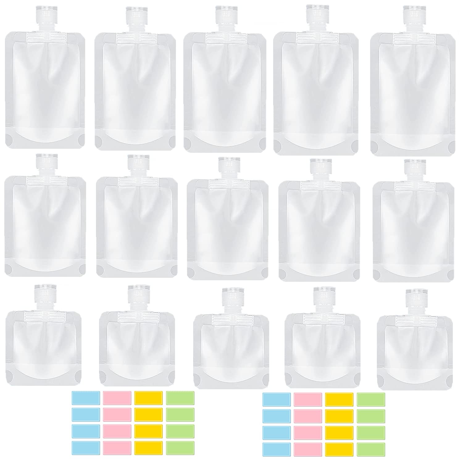 17 Pack Travel Pouches for Toiletries (9 Count)