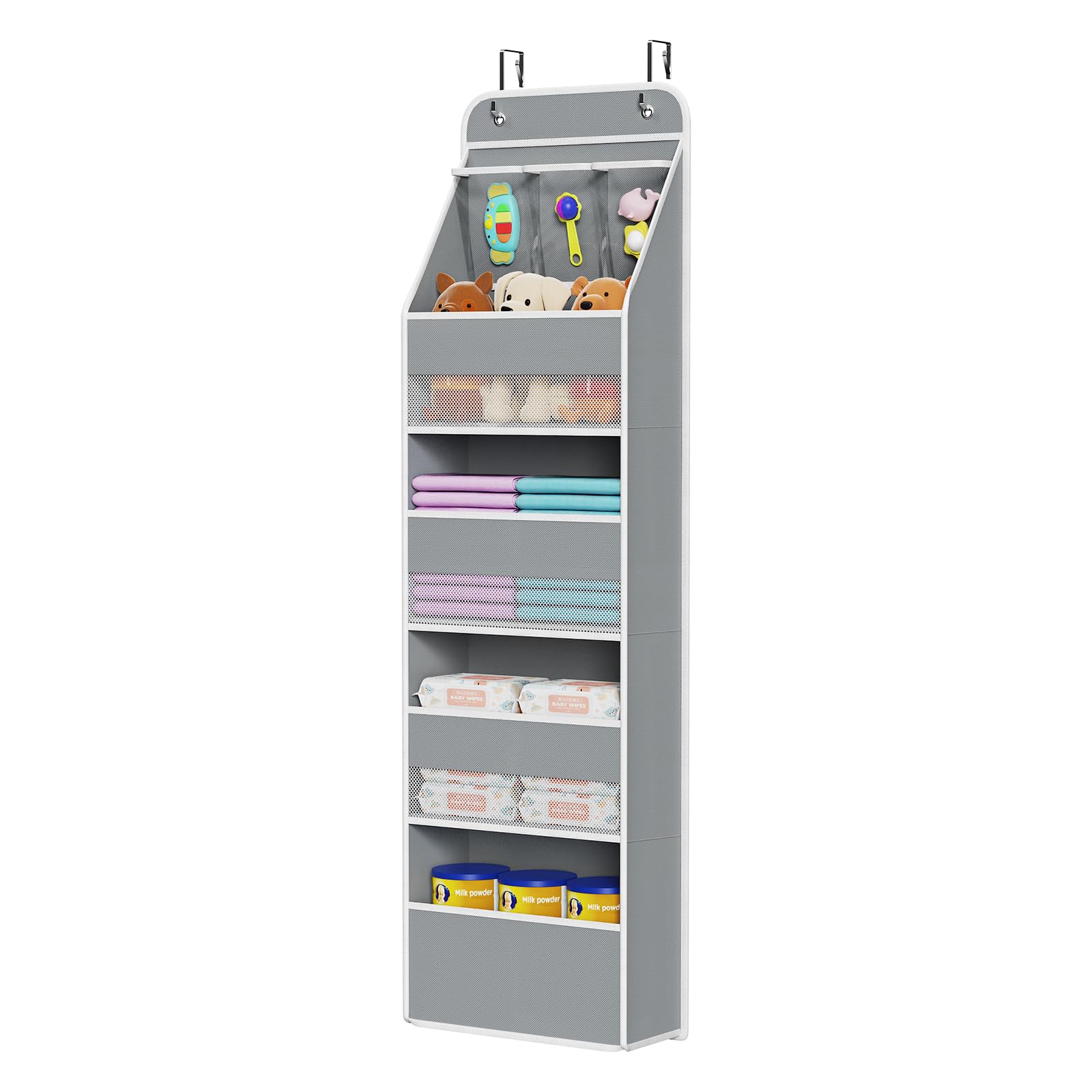 Fabric Over Door Hanging Organizer for Baby Nursery