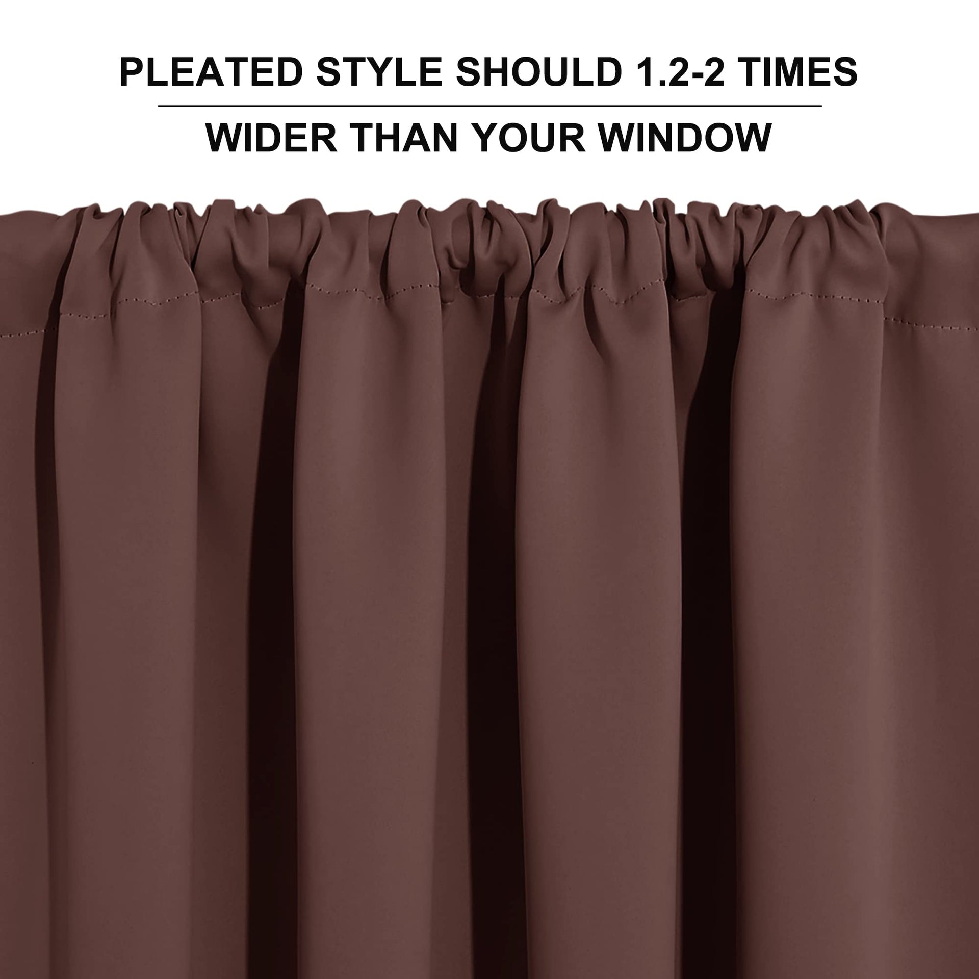 Cafe Blackout Curtains 24 inch Length