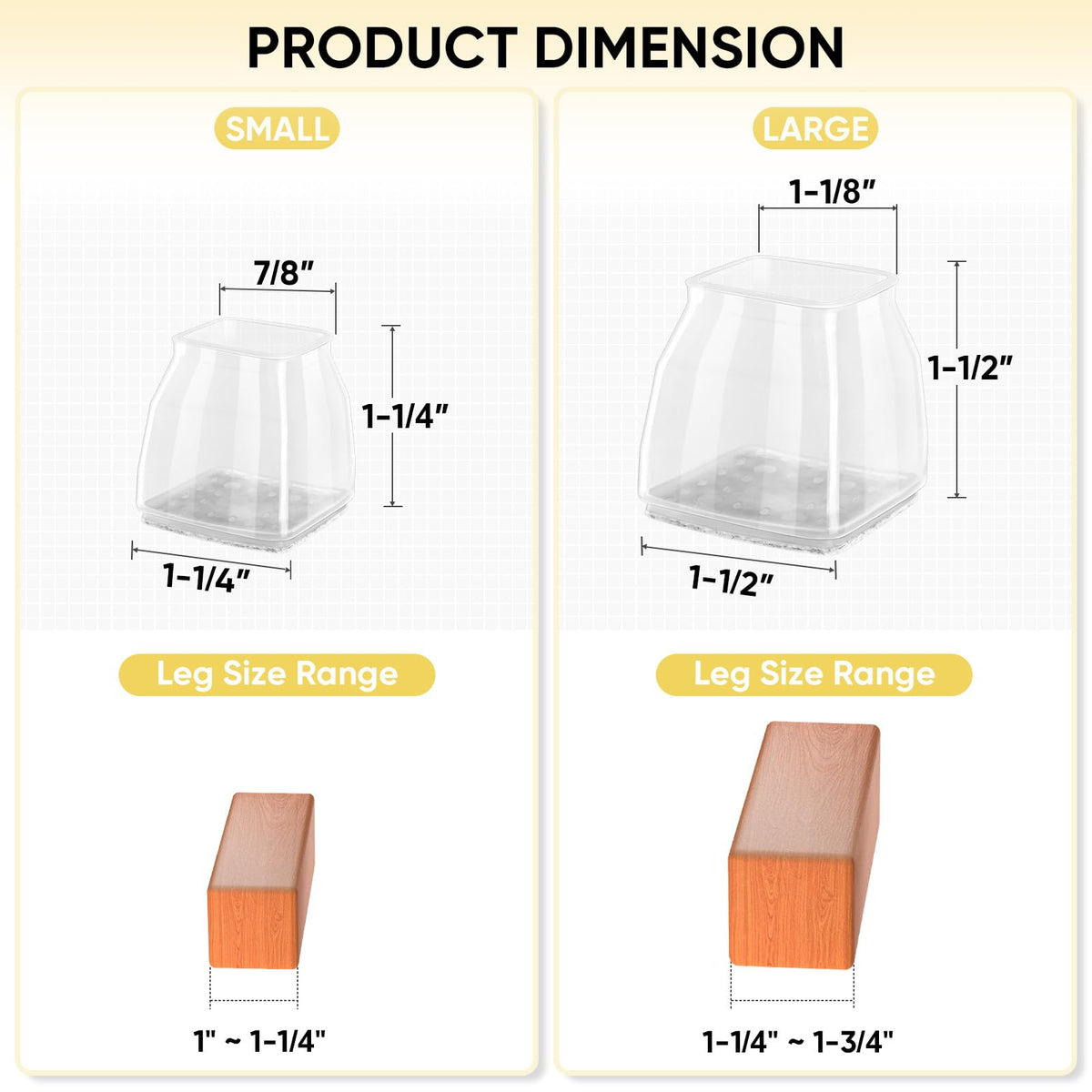 Silicone Chair Leg Floor Protectors