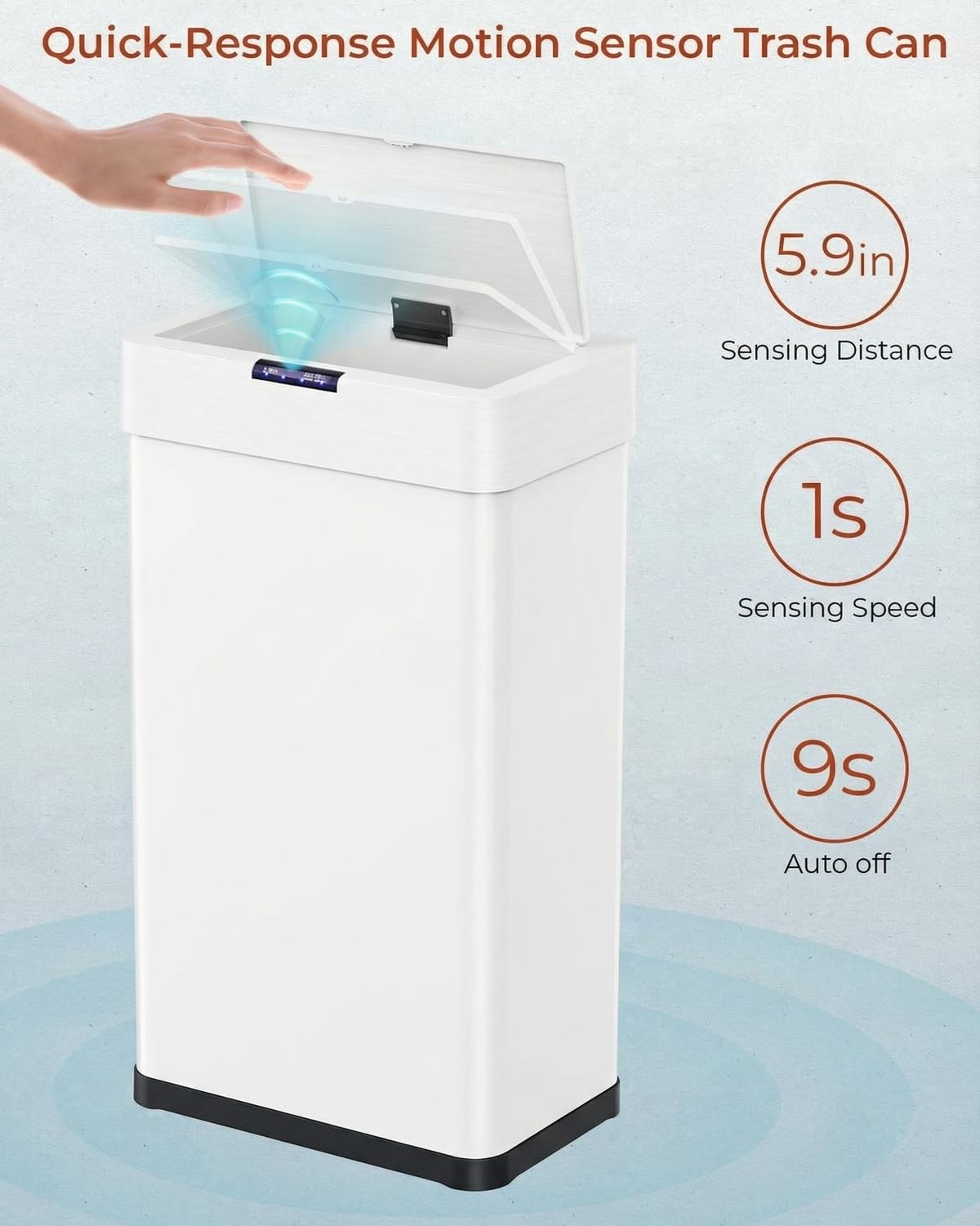 13.2 Gallon Motion Sensor Trash Can