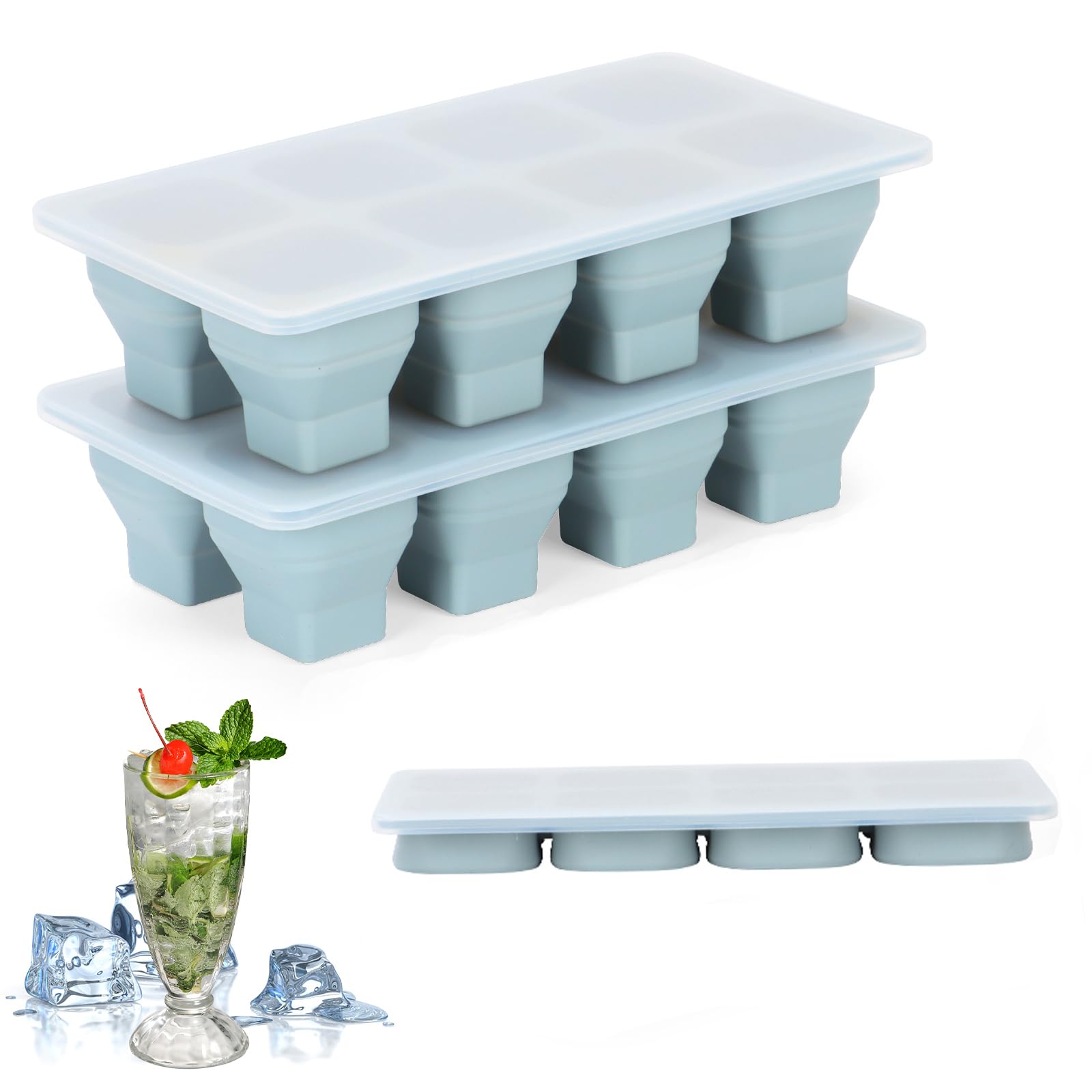 Foldable Ice Cube Trays (2 Count)